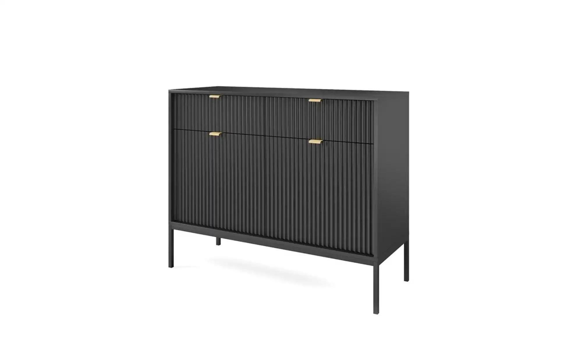 Sideboard  Nova ¦ schwarz ¦ Maße (cm): B: 104 H: 83 Kommoden & Sideboards > günstig online kaufen