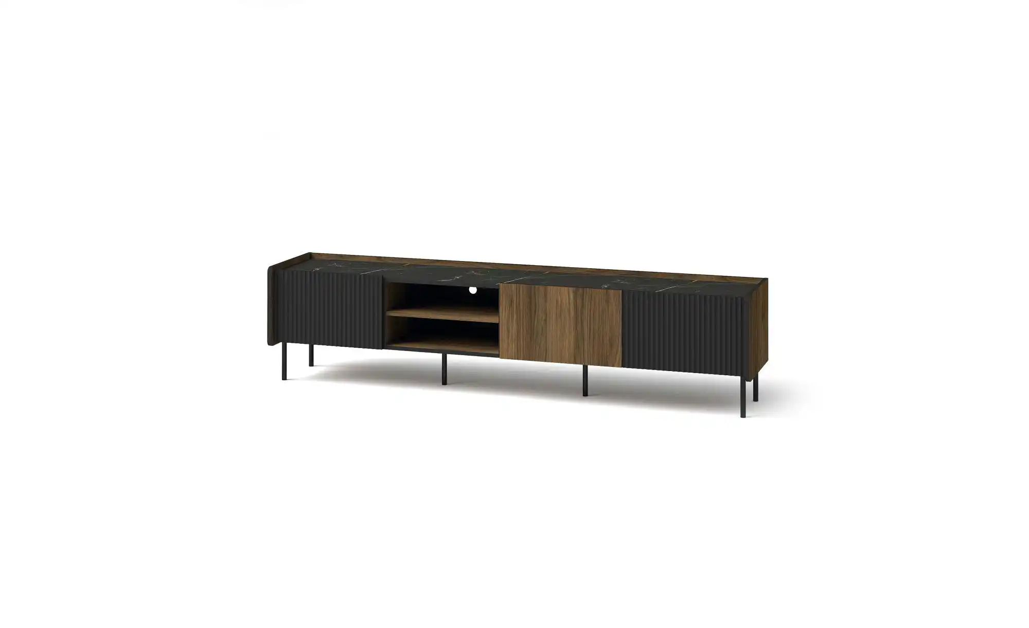 Lowboard  Prestigo ¦ braun ¦ Maße (cm): B: 200 H: 47 Kommoden & Sideboards günstig online kaufen