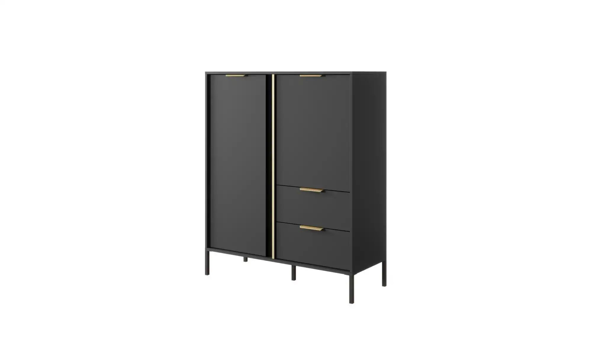 Highboard   ¦ schwarz ¦ Maße (cm): B: 103,3 H: 123,4 Kommoden & Sideboards günstig online kaufen