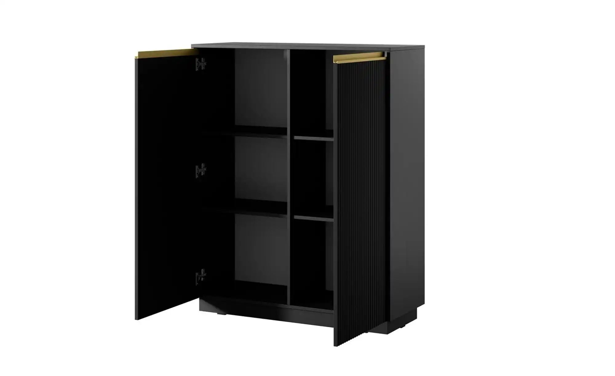 Highboard  Roy ¦ schwarz ¦ Maße (cm): B: 103,5 H: 127 Kommoden & Sideboards günstig online kaufen