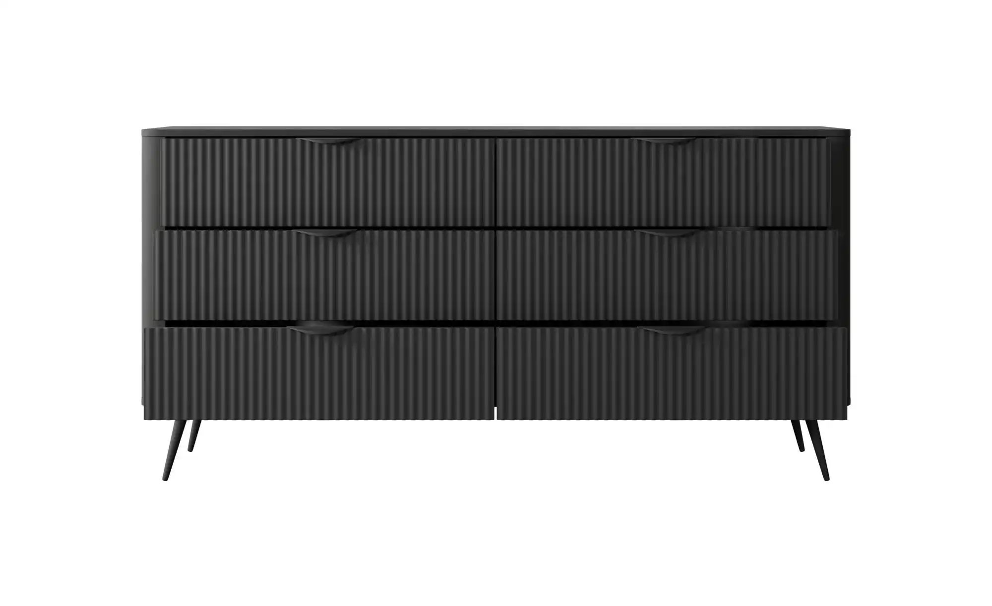 Kommode  Lante ¦ schwarz ¦ Maße (cm): B: 163 H: 81 Kommoden & Sideboards > günstig online kaufen