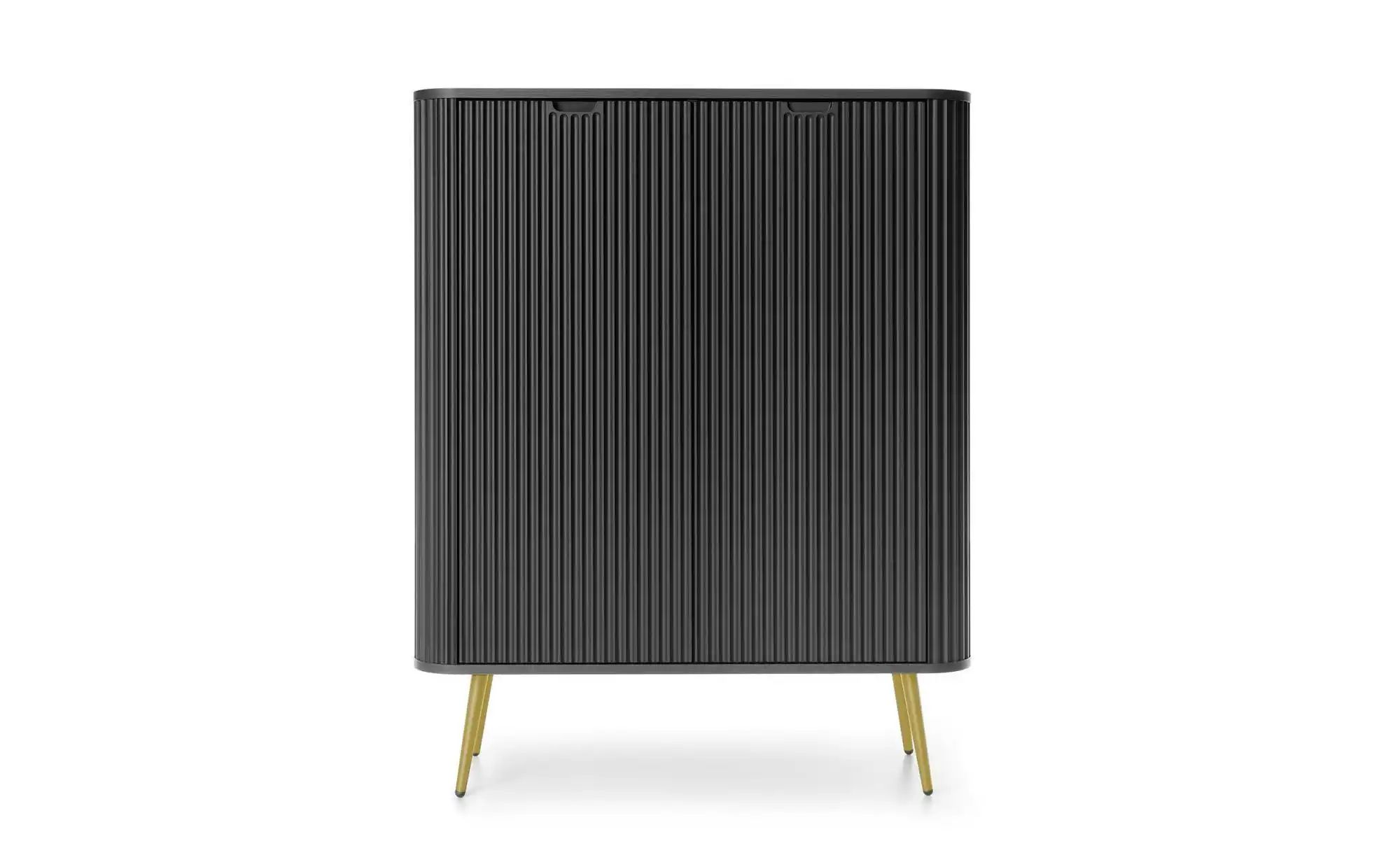 Highboard  Zova ¦ schwarz ¦ Maße (cm): B: 103 H: 129 Kommoden & Sideboards günstig online kaufen