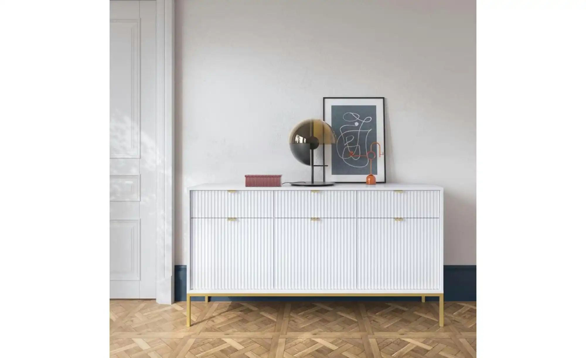 Sideboard  Nova ¦ weiß ¦ Maße (cm): B: 154 H: 83 Kommoden & Sideboards > Si günstig online kaufen