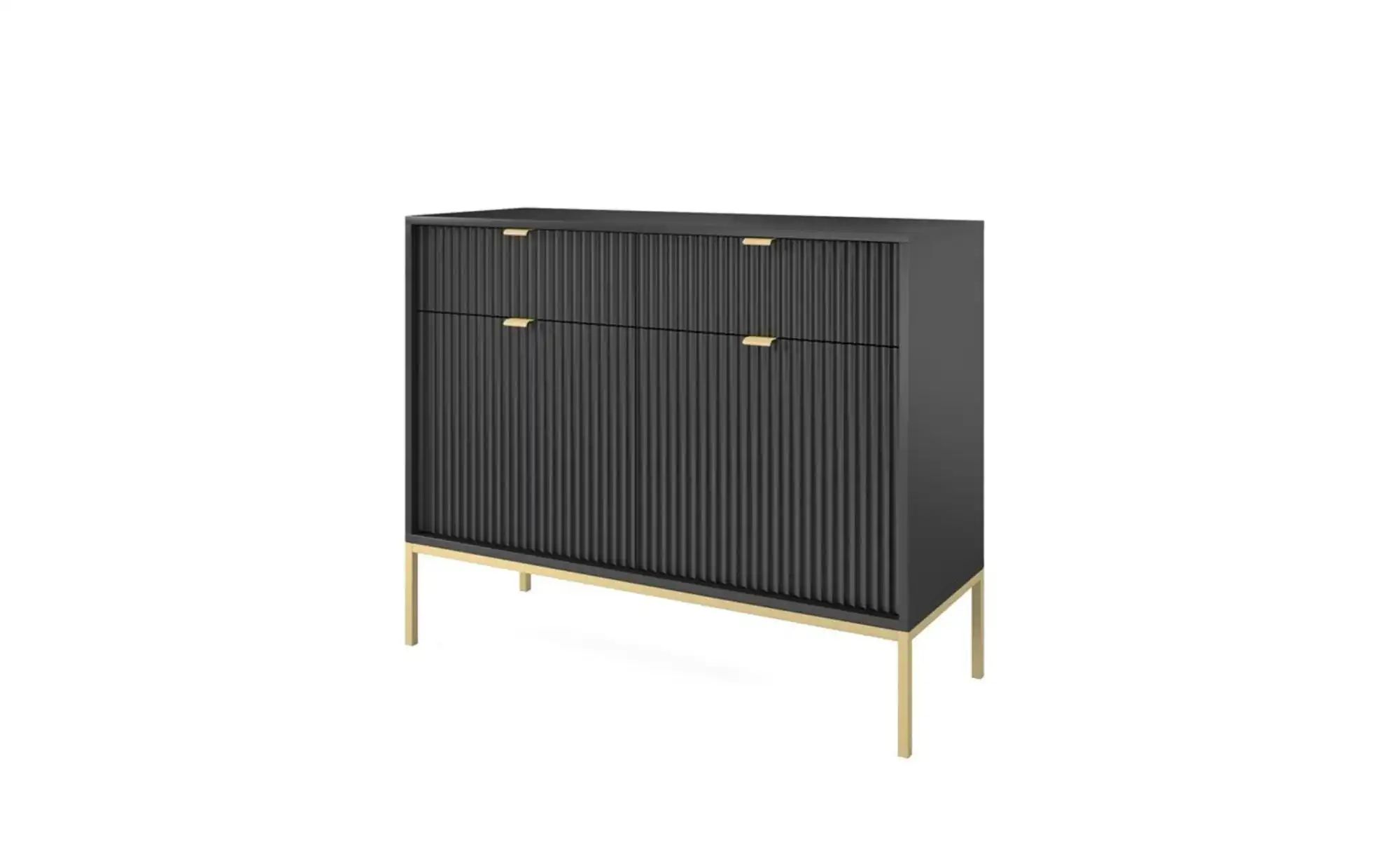 Sideboard  Nova ¦ schwarz ¦ Maße (cm): B: 104 H: 83 Kommoden & Sideboards > günstig online kaufen