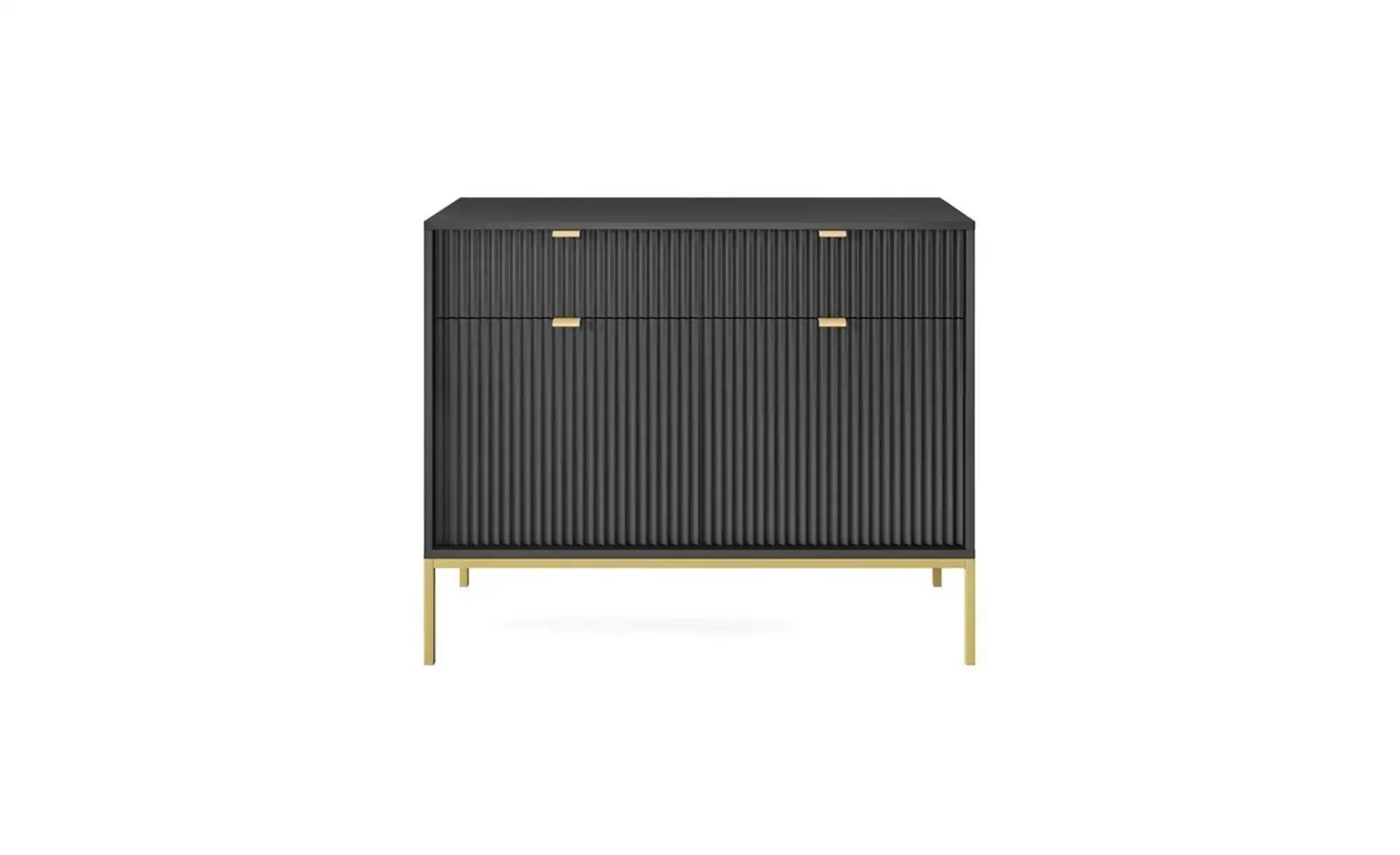 Sideboard  Nova ¦ schwarz ¦ Maße (cm): B: 104 H: 83 Kommoden & Sideboards > günstig online kaufen