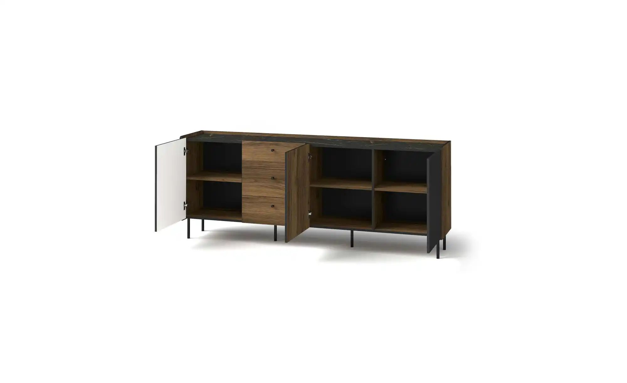 Sideboard  Prestigo ¦ braun ¦ Maße (cm): B: 200 H: 78 Kommoden & Sideboards günstig online kaufen