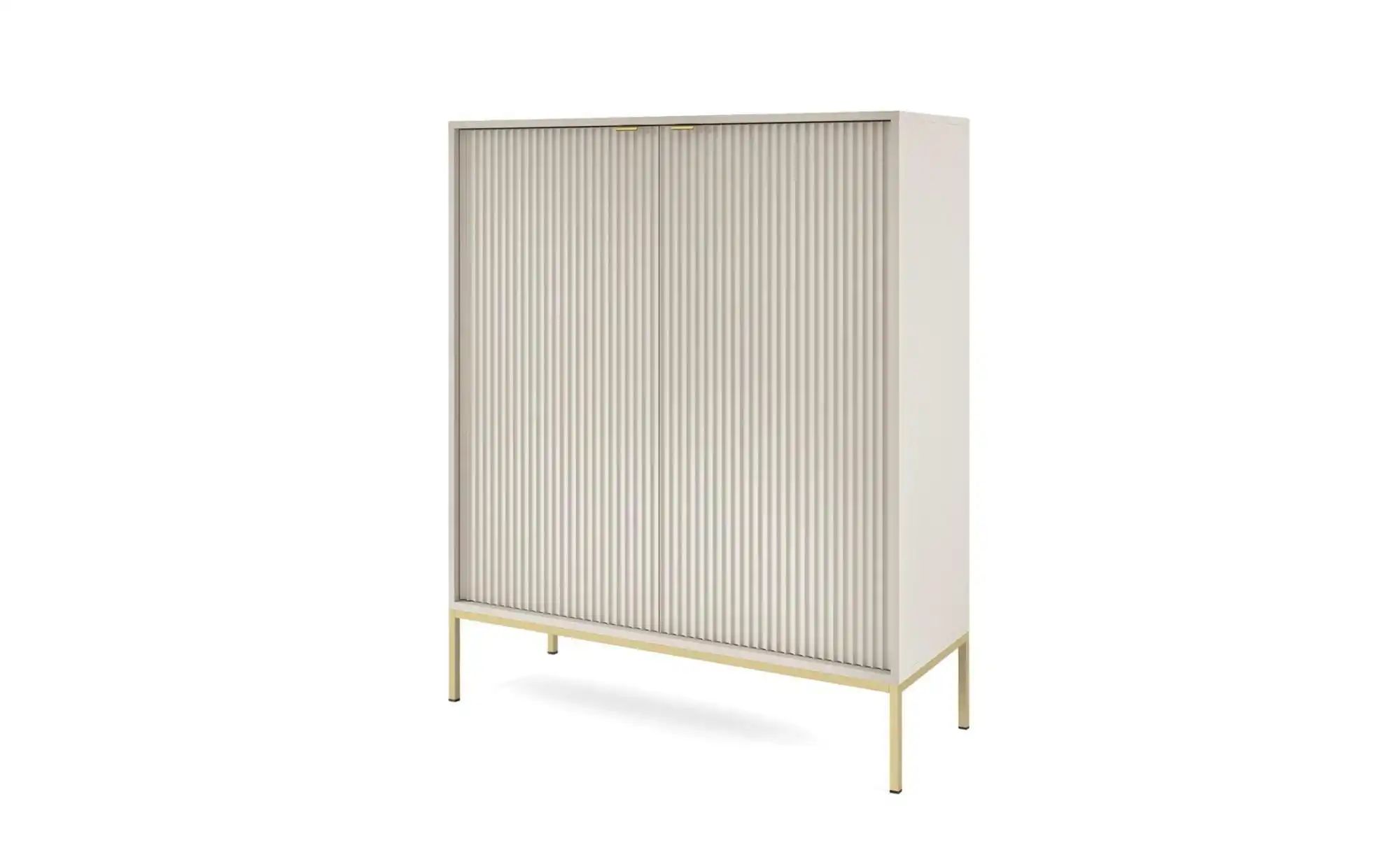 Highboard  Nova ¦ beige ¦ Maße (cm): B: 104 H: 125 Kommoden & Sideboards > günstig online kaufen