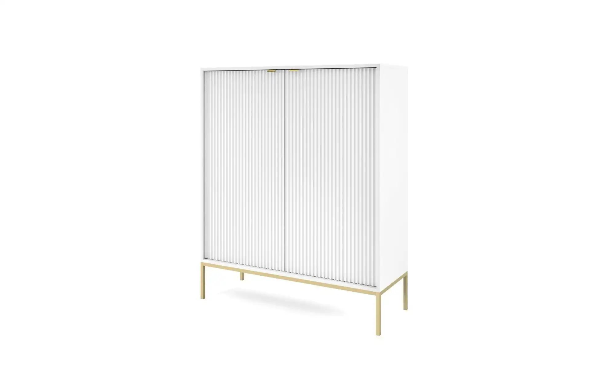 Highboard  Nova ¦ weiß ¦ Maße (cm): B: 104 H: 125 Kommoden & Sideboards > H günstig online kaufen