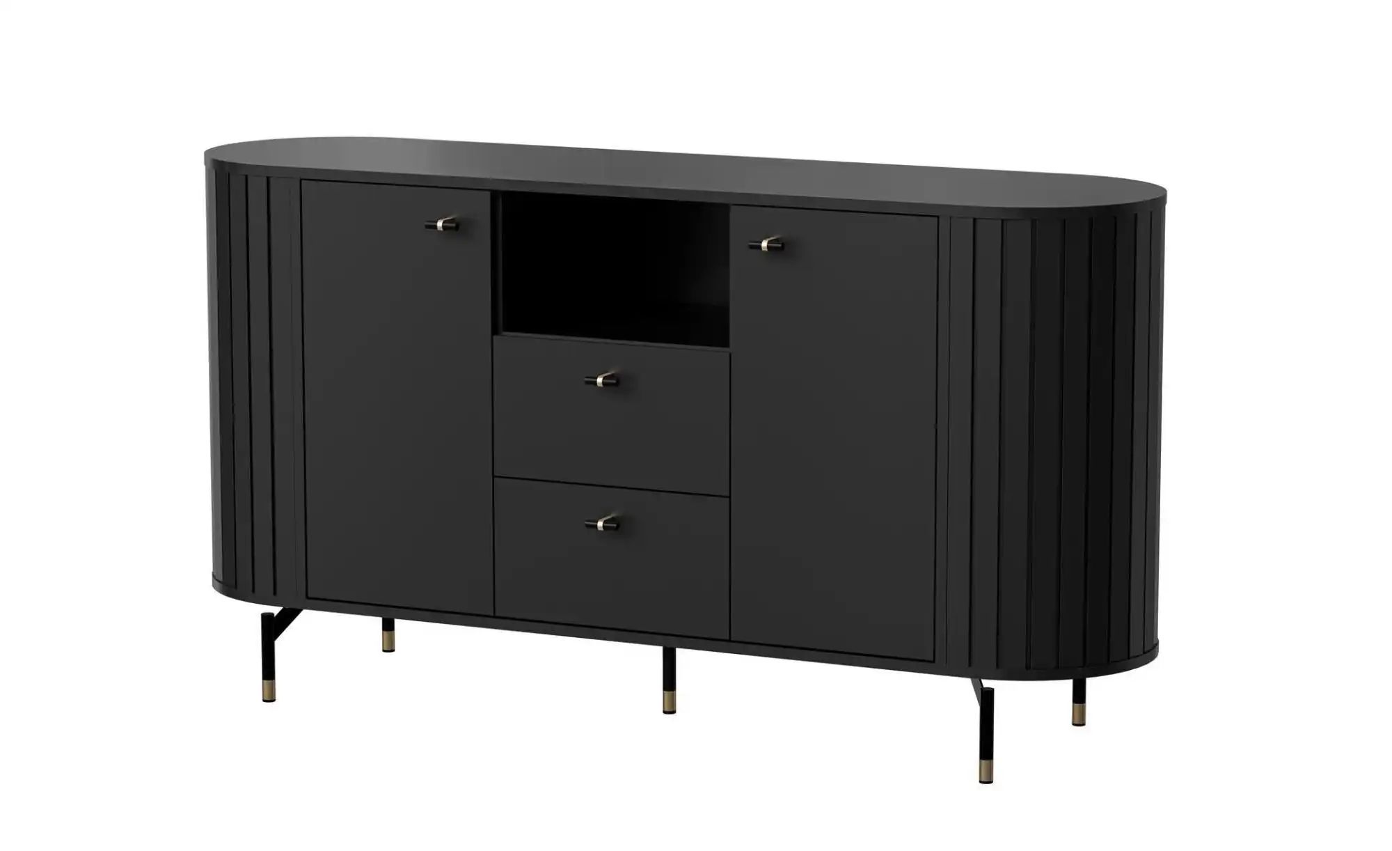 Sideboard  Zante ¦ schwarz ¦ Maße (cm): B: 150 H: 81 Kommoden & Sideboards günstig online kaufen