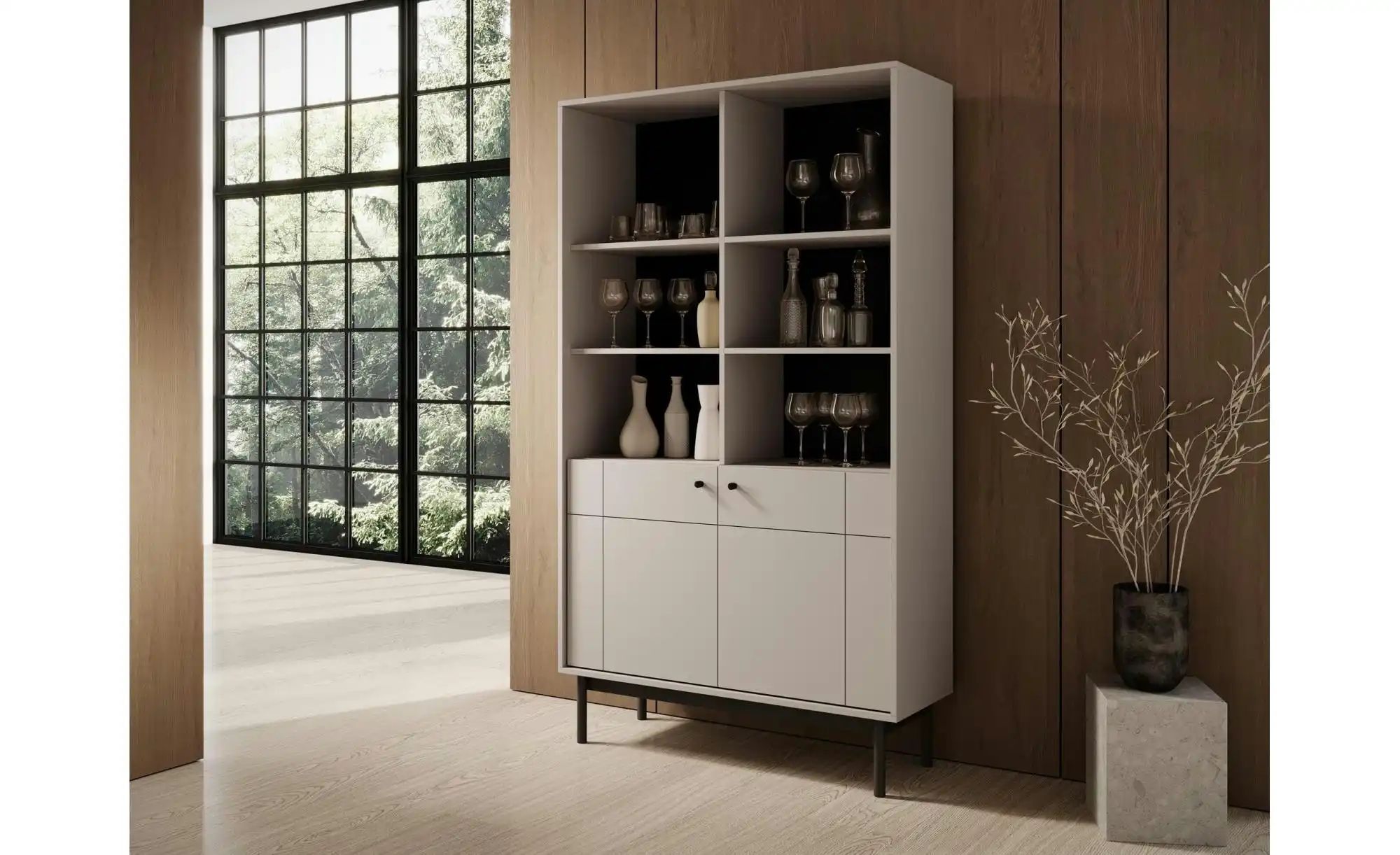 Standregal   ¦ beige ¦ Maße (cm): B: 104 H: 185 Regale > Standregale - Höff günstig online kaufen