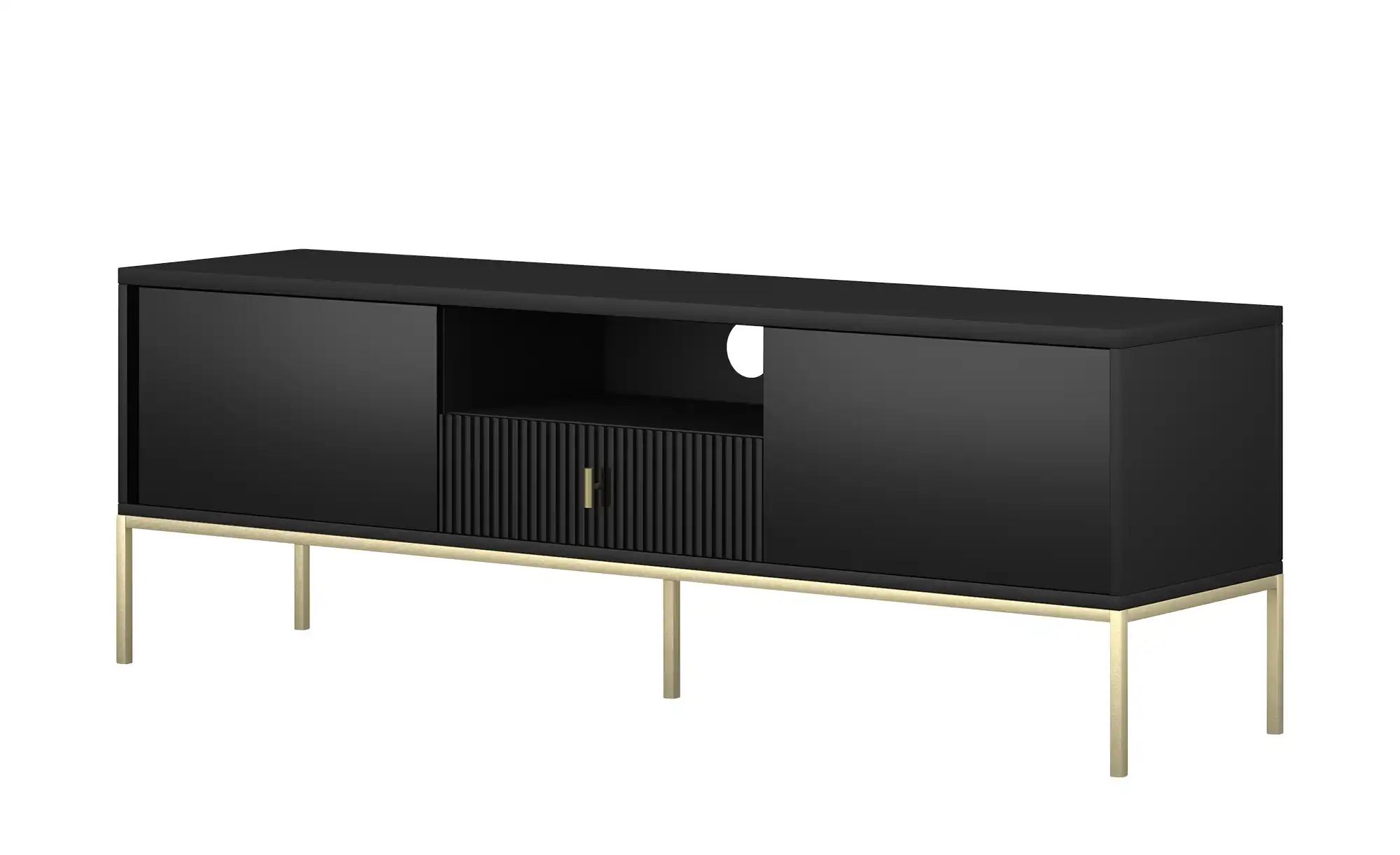 TV-Lowboard  Maglione ¦ schwarz ¦ Maße (cm): B: 154 H: 52 T: 39.0 Kommoden günstig online kaufen