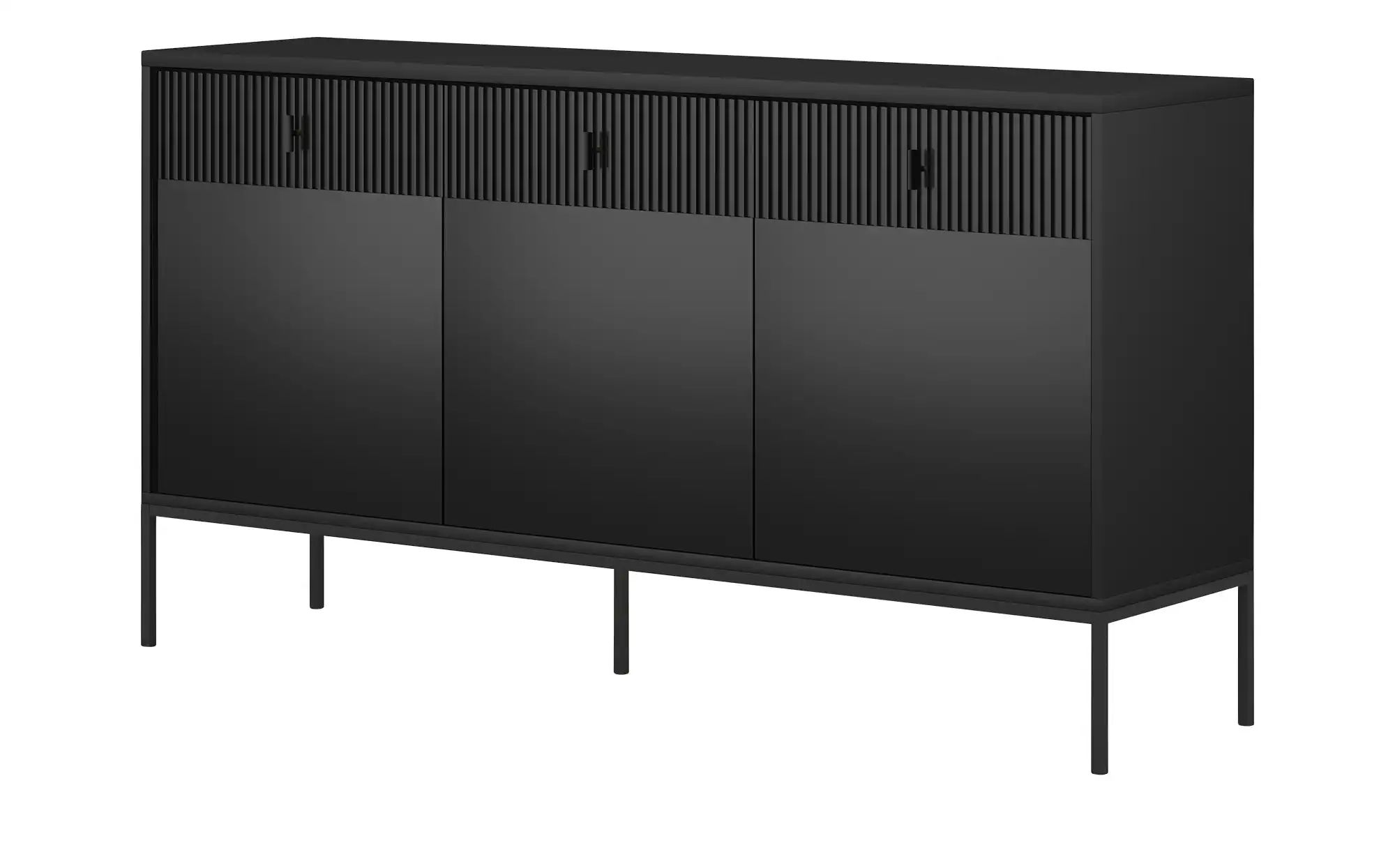 Sideboard  Maglione ¦ schwarz ¦ Maße (cm): B: 154 H: 83 T: 39.0 Kommoden & günstig online kaufen
