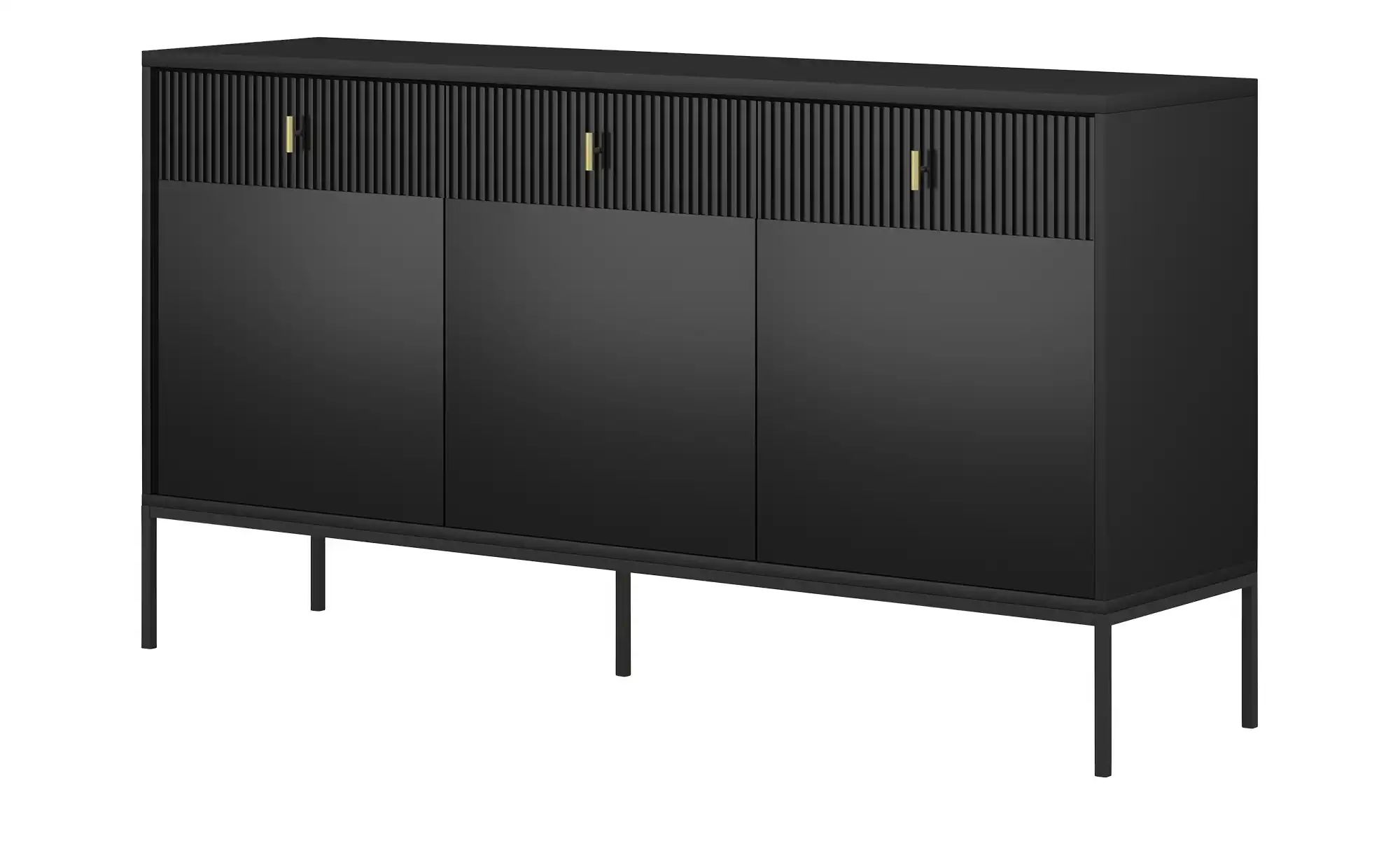Sideboard  Maglione ¦ schwarz ¦ Maße (cm): B: 154 H: 83 T: 39.0 Kommoden & günstig online kaufen