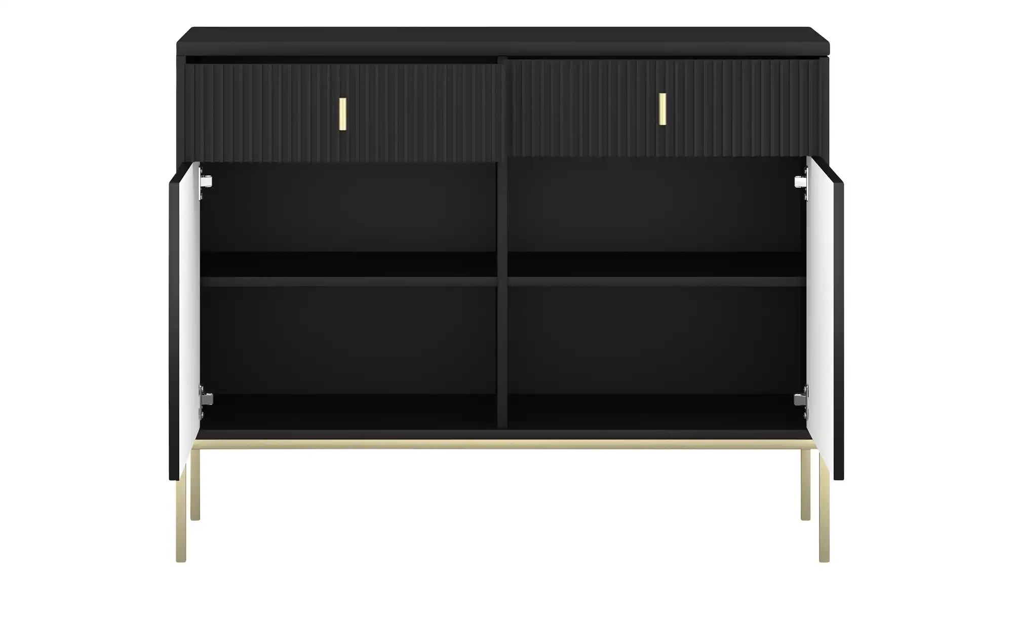 Thumbnail - Kommode  Maglione ¦ schwarz ¦ Maße (cm): B: 104,2 H: 82,6 T: 39.0 Kommoden & Sideboards > Kommoden - Höffner