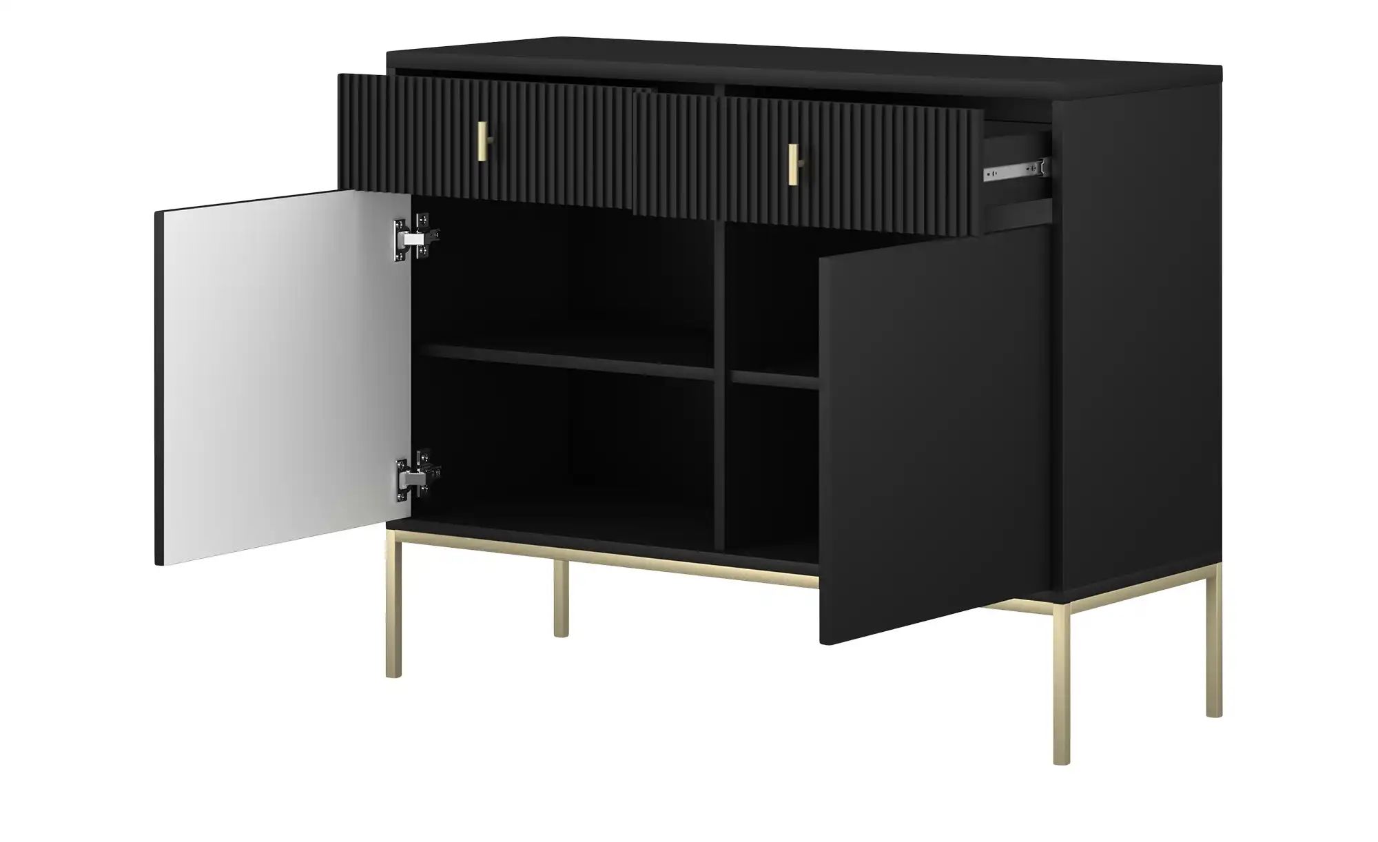 Thumbnail - Kommode  Maglione ¦ schwarz ¦ Maße (cm): B: 104,2 H: 82,6 T: 39.0 Kommoden & Sideboards > Kommoden - Höffner