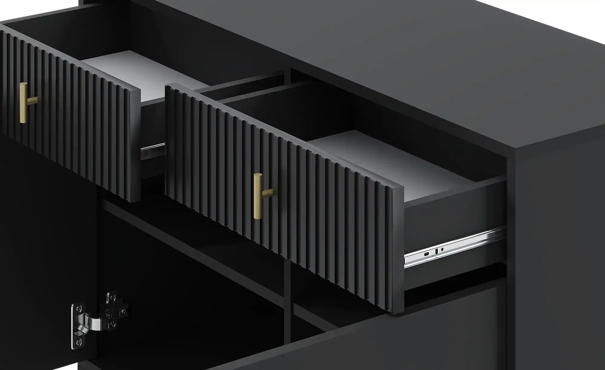 Thumbnail - Kommode Maglione ¦ schwarz ¦ Maße (cm): B: 104,2 H: 82,6 T: 39.0 Kommoden & Sideboards > Kommoden - Höffner