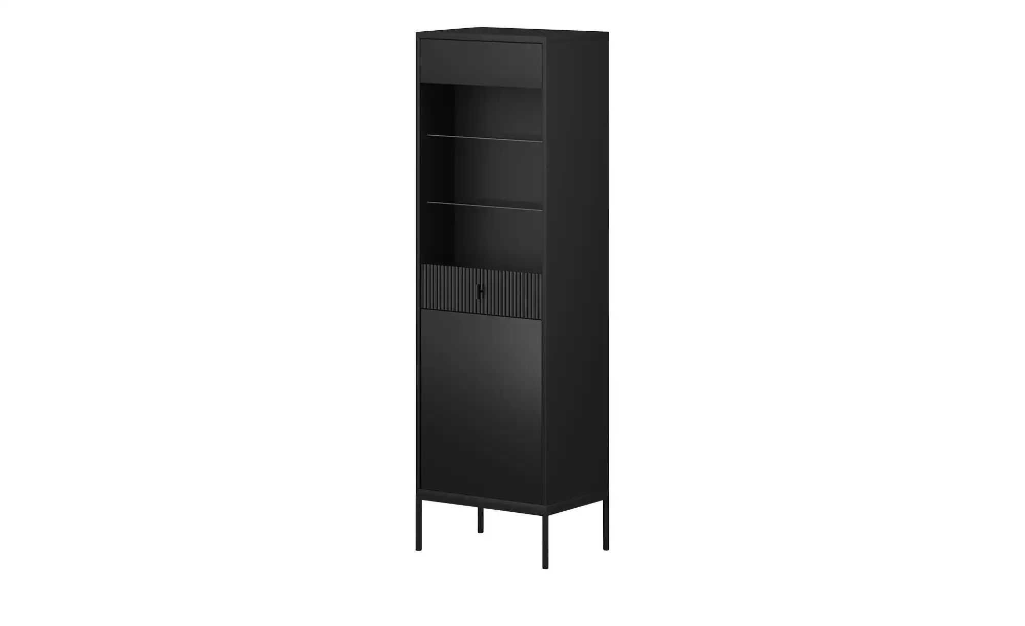 Vitrine  Maglione ¦ schwarz ¦ Maße (cm): B: 53,9 H: 175 T: 39.0 Schränke > günstig online kaufen
