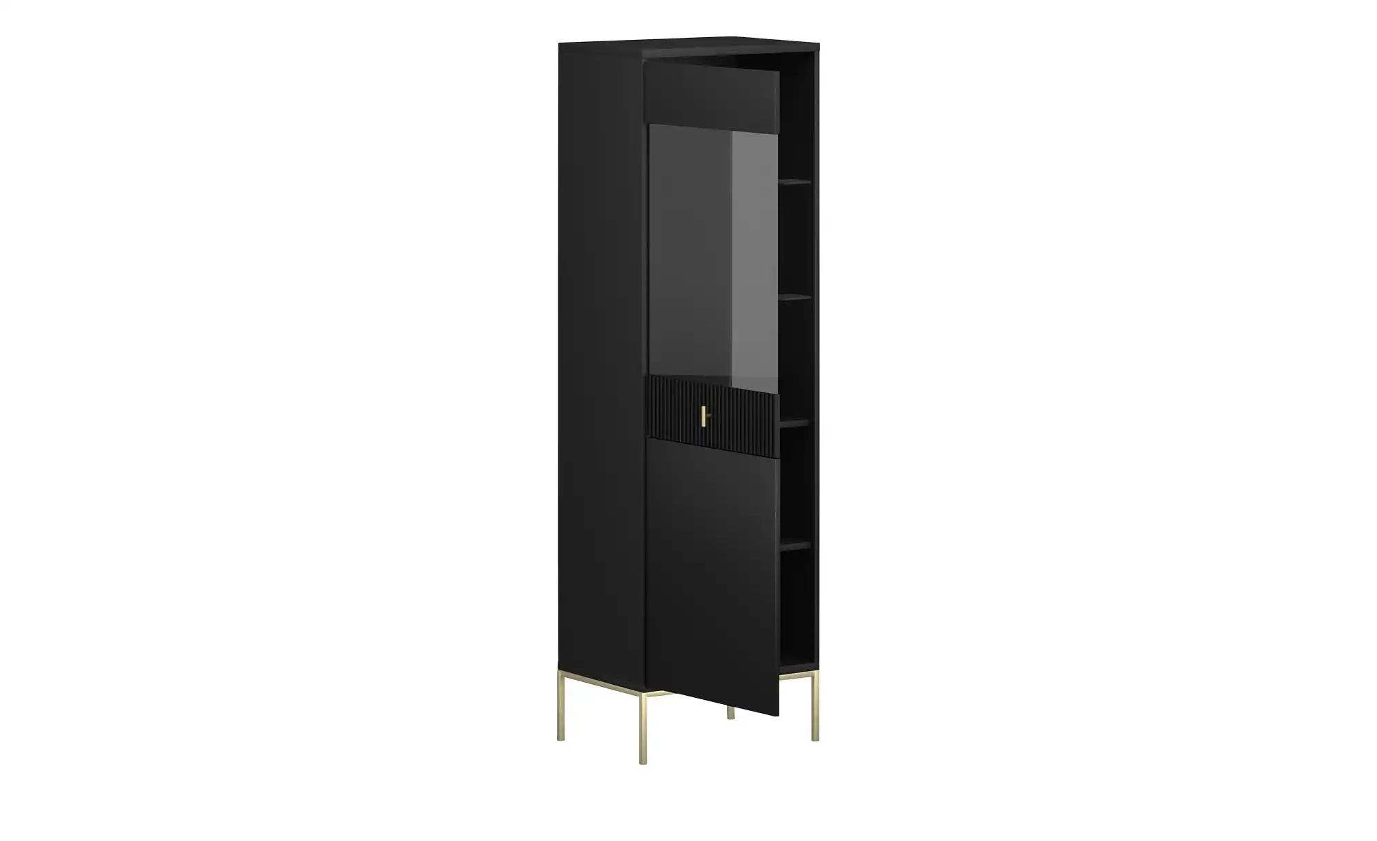 Vitrine  Maglione ¦ schwarz ¦ Maße (cm): B: 53,9 H: 175 T: 39.0 Schränke > günstig online kaufen