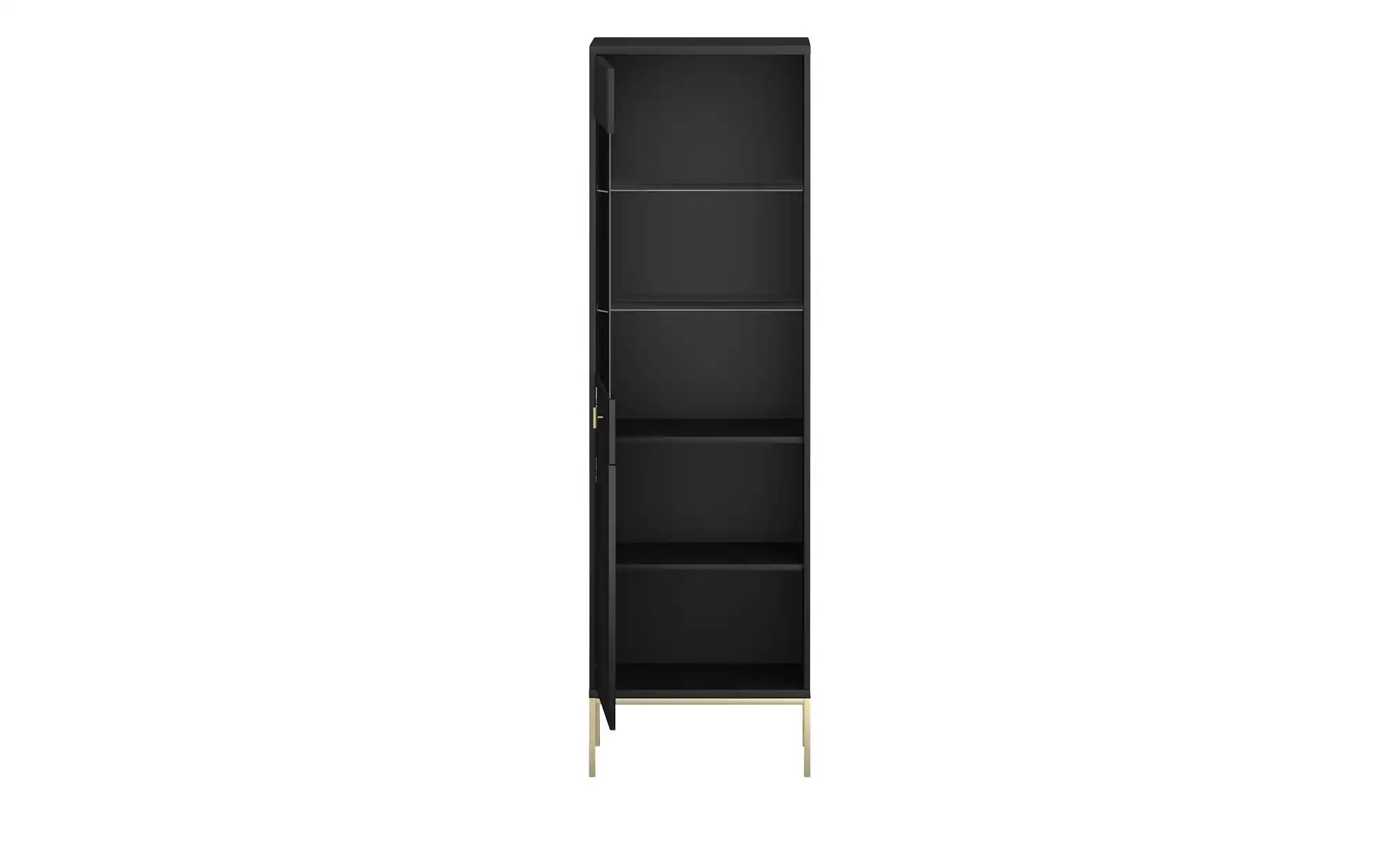 Thumbnail - Vitrine Maglione ¦ schwarz ¦ Maße (cm): B: 53,9 H: 175 T: 39.0 Schränke > Vitrinen - Höffner