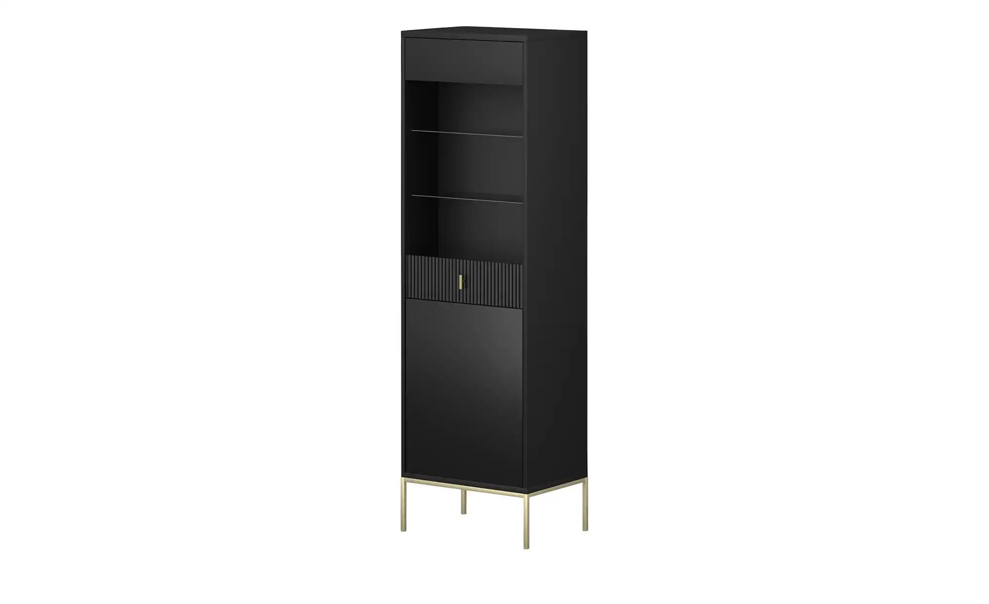 Vitrine  Maglione ¦ schwarz ¦ Maße (cm): B: 53,9 H: 175 T: 39.0 Schränke > günstig online kaufen