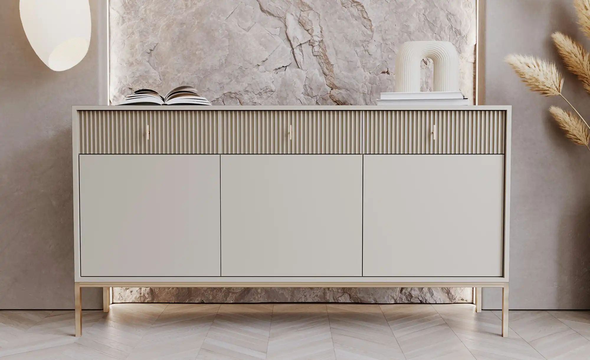 Thumbnail - Sideboard  Maglione ¦ beige ¦ Maße (cm): B: 154 H: 83 T: 39.0 Kommoden & Sideboards > Sideboards - Höffner