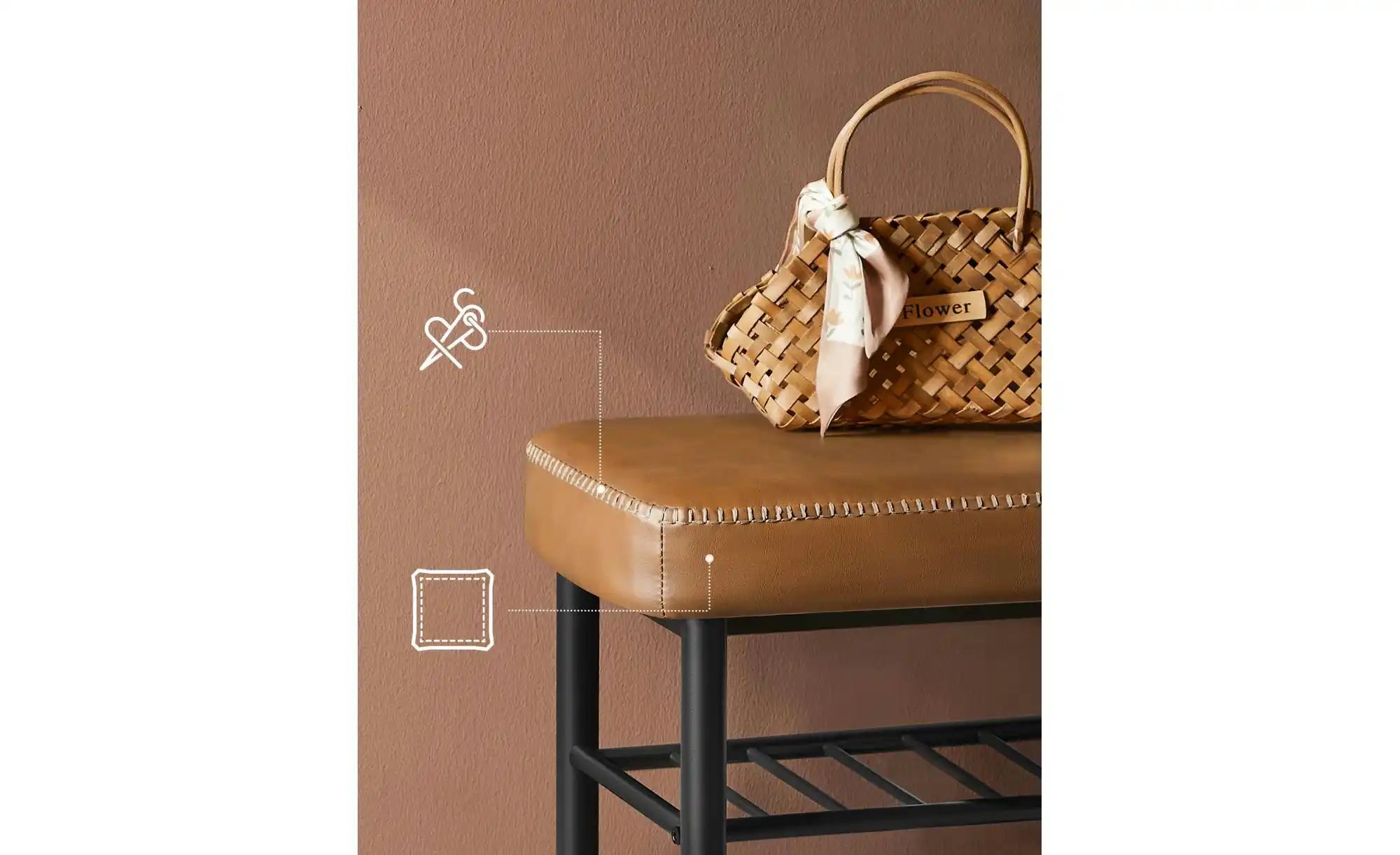 Schuhregal   ¦ braun ¦ Maße (cm): B: 80 H: 50 Regale > Schuhregale - Höffne günstig online kaufen