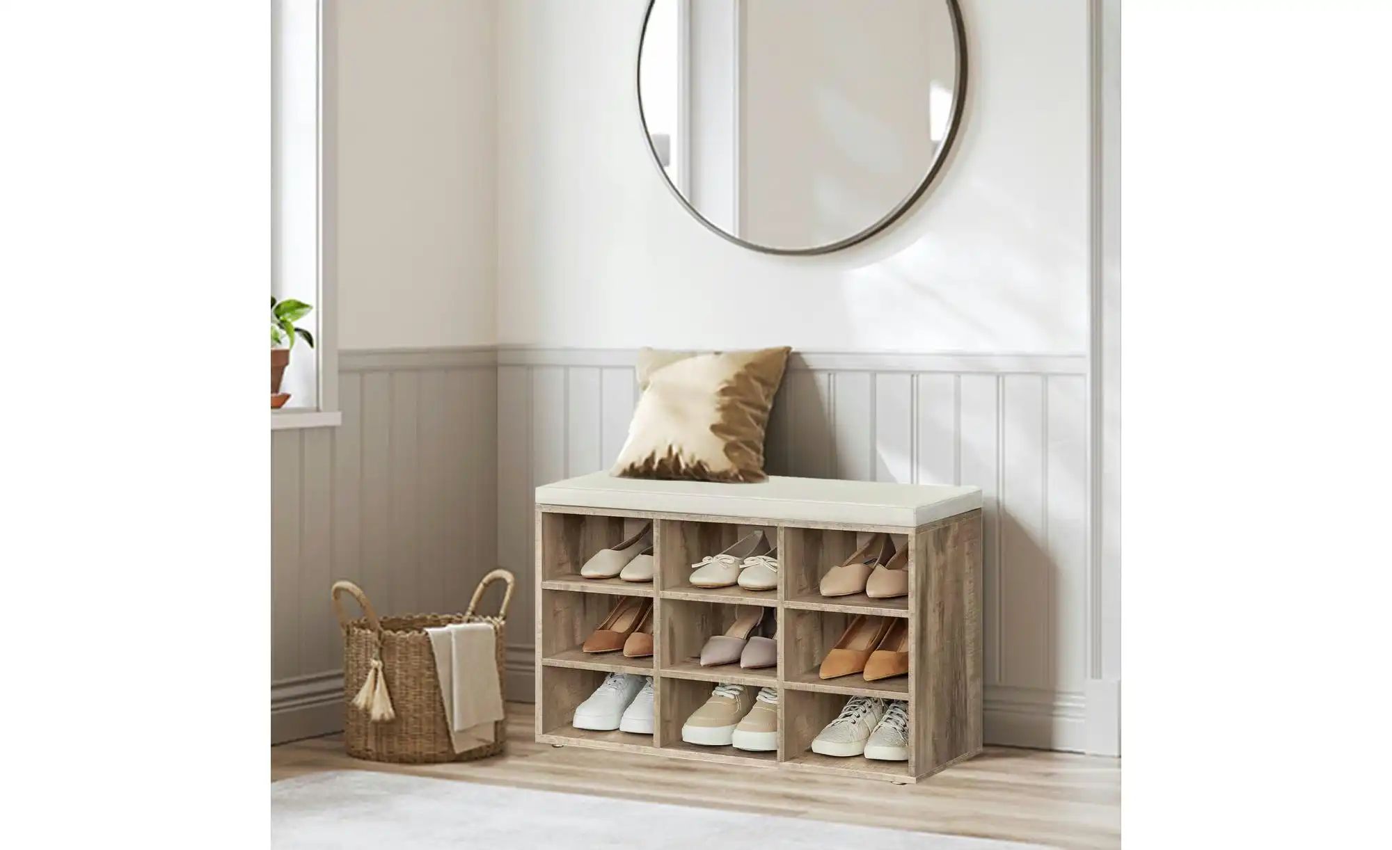 Schuhregal  Custos ¦ braun ¦ Maße (cm): B: 78,5 H: 48 Regale > Schuhregale günstig online kaufen