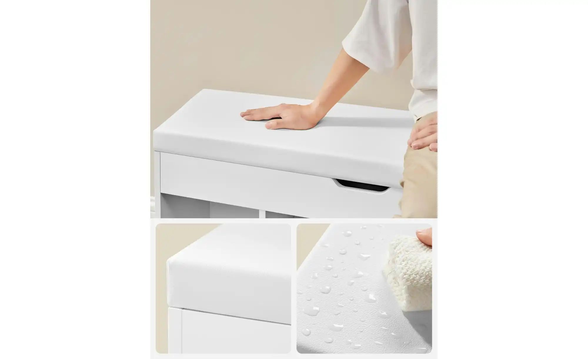 Thumbnail - Schuhregal  Custos ¦ weiß ¦ Maße (cm): B: 100 H: 44 Regale > Schuhregale - Höffner