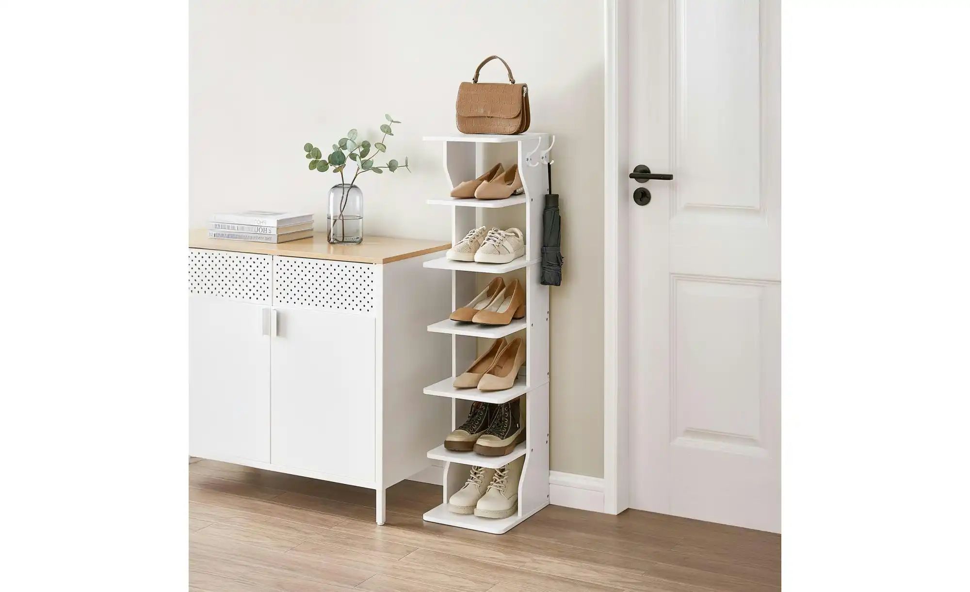 Schuhregal   ¦ weiß ¦ Maße (cm): B: 26,4 H: 110,4 Regale > Schuhregale - Hö günstig online kaufen