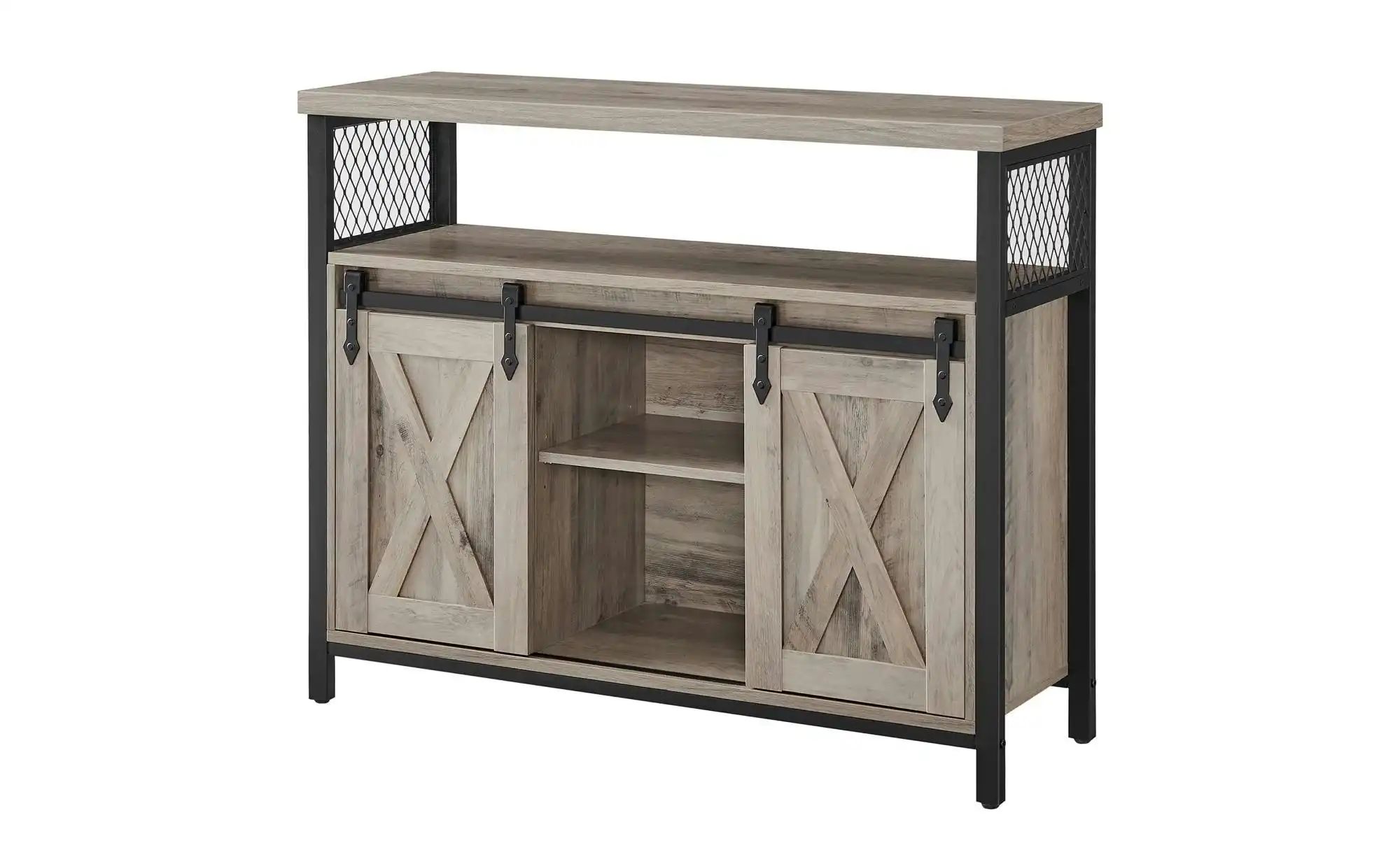 Sideboard   ¦ grau ¦ Maße (cm): B: 100 H: 80 Kommoden & Sideboards > Sidebo günstig online kaufen