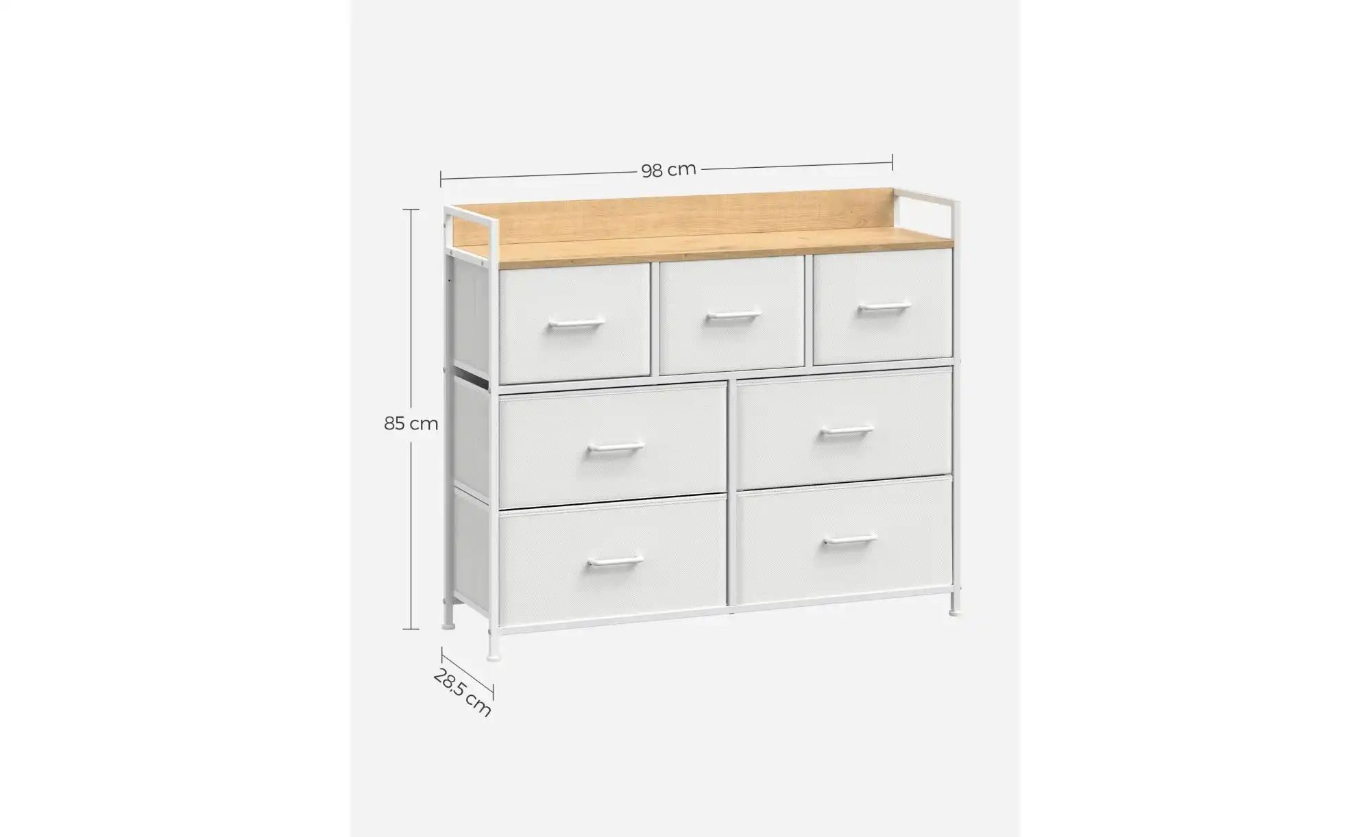 Kommode   ¦ weiß ¦ Maße (cm): B: 98 H: 85 Kommoden & Sideboards > Kommoden günstig online kaufen