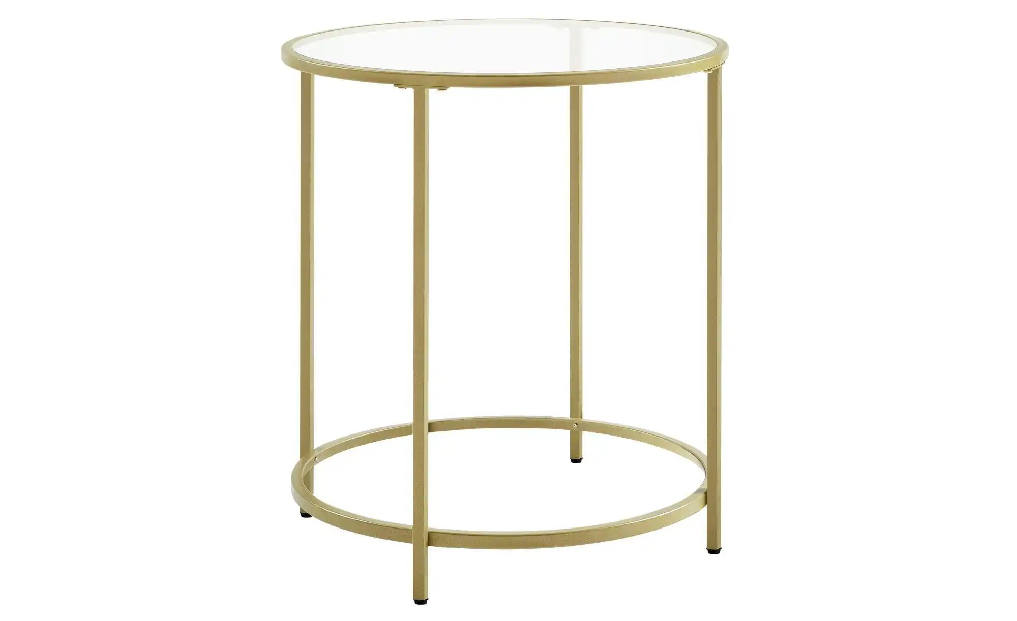 Beistelltisch   ¦ gold ¦ Maße (cm): B: 50 H: 55  Ø: 50 Tische > Beistelltis günstig online kaufen