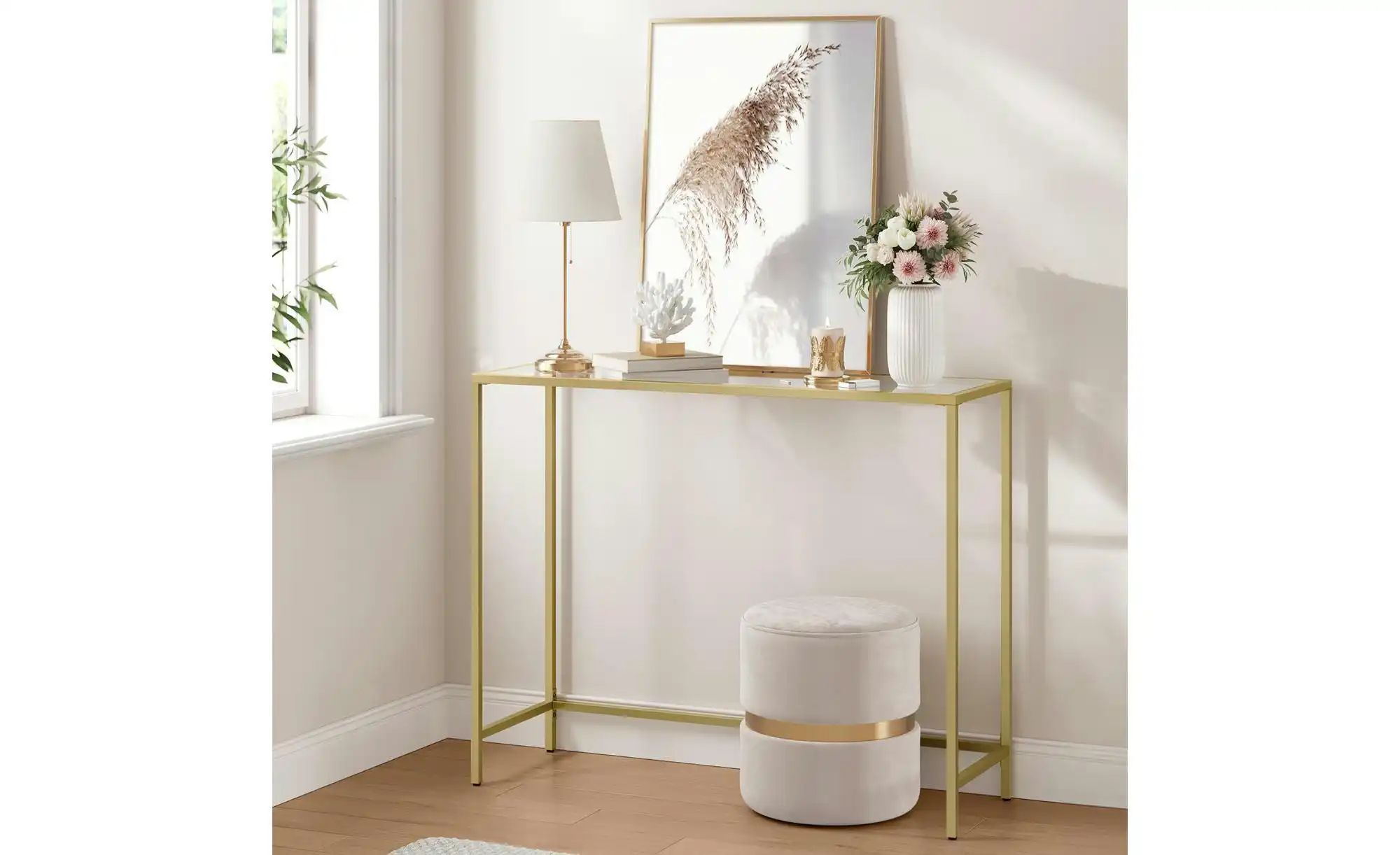 Thumbnail - Konsolentisch  Baris ¦ gold ¦ Maße (cm): B: 20 H: 80 Tische > Konsolentische - Höffner