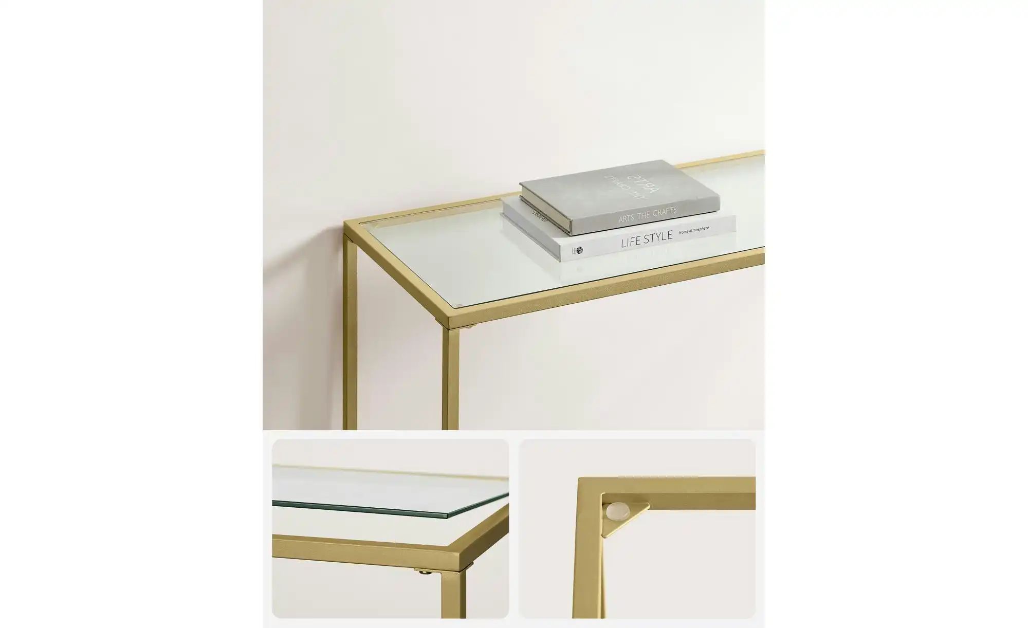 Thumbnail - Konsolentisch  Baris ¦ gold ¦ Maße (cm): B: 35 H: 80 Tische > Konsolentische - Höffner