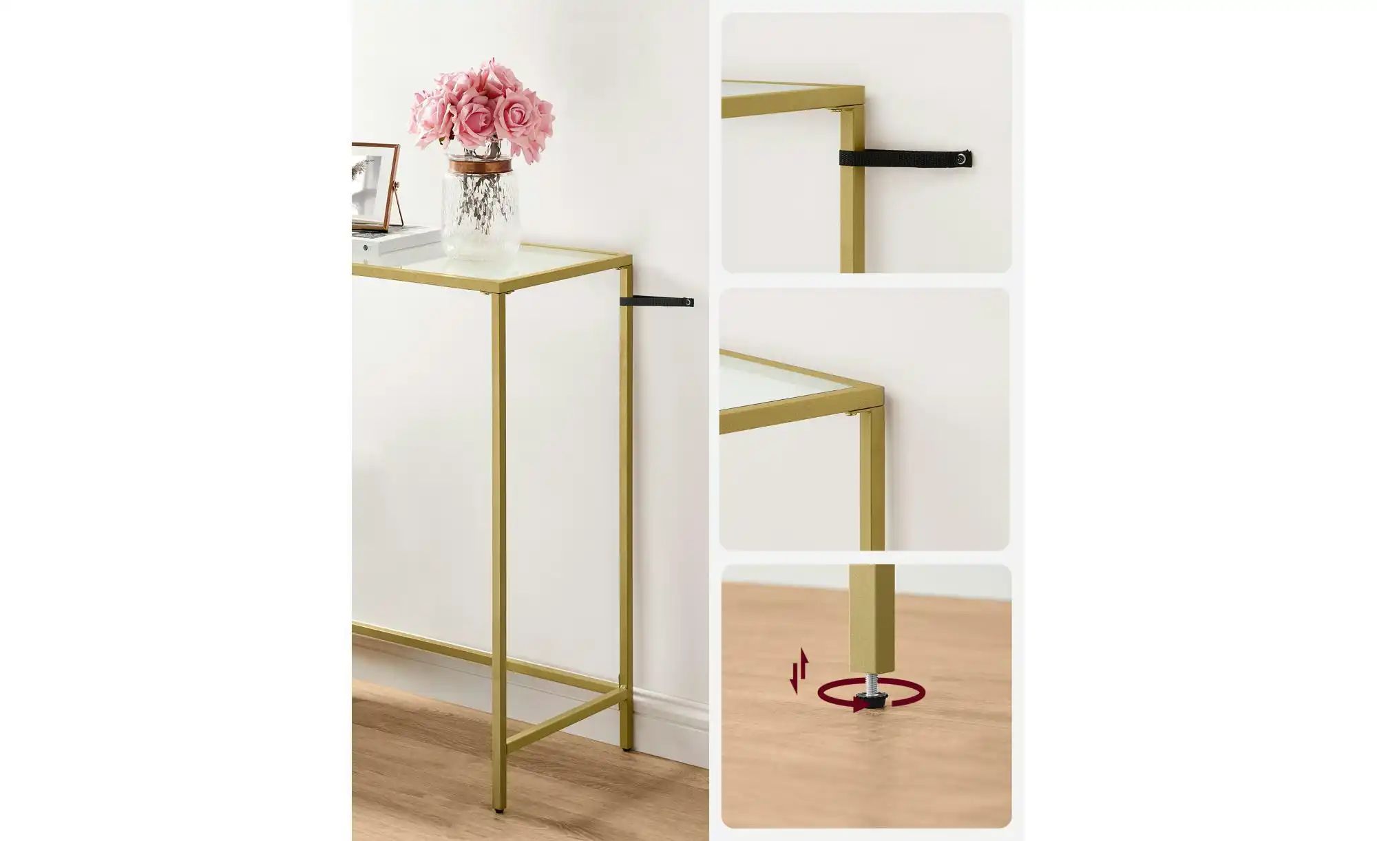 Thumbnail - Konsolentisch  Baris ¦ gold ¦ Maße (cm): B: 35 H: 80 Tische > Konsolentische - Höffner