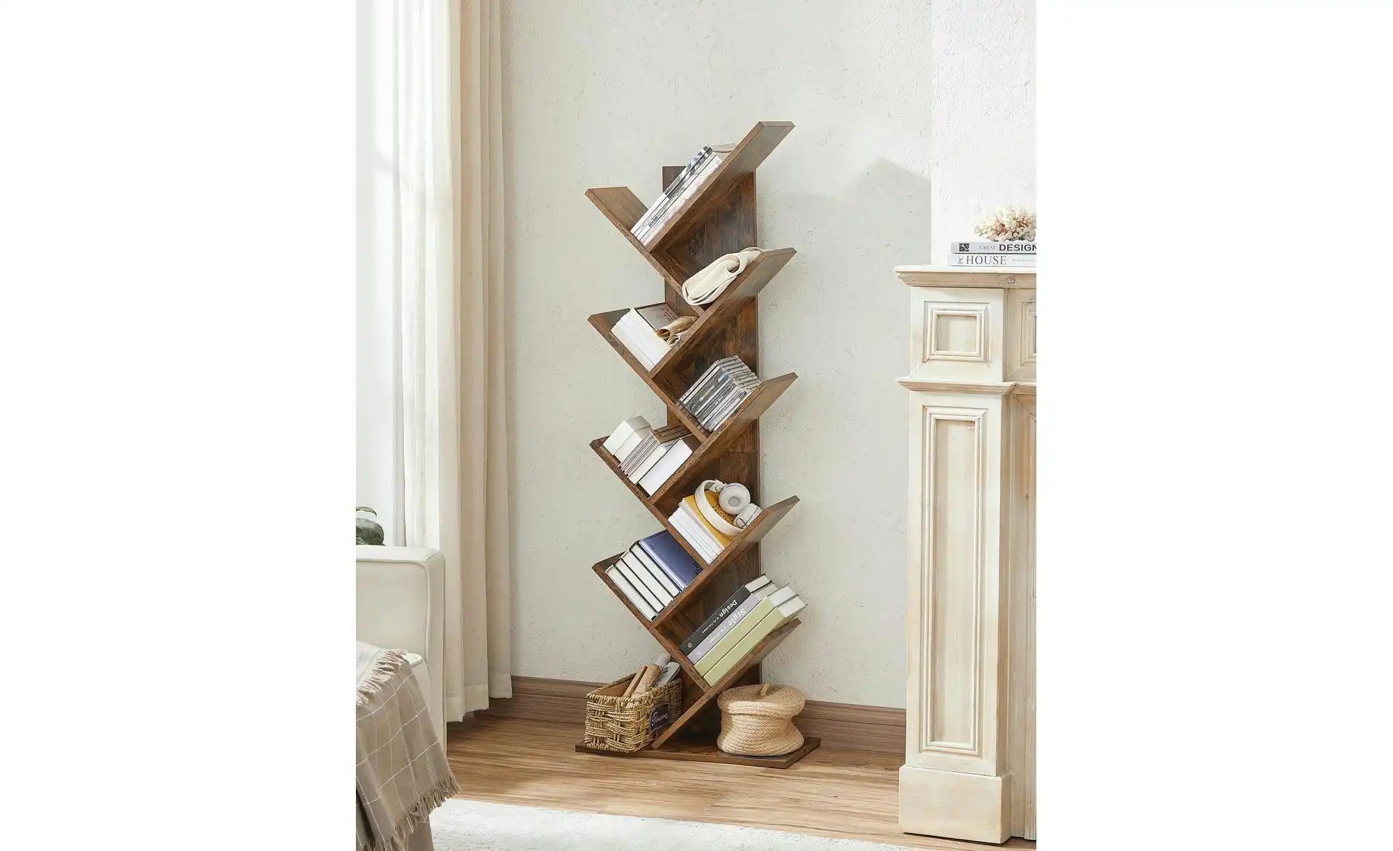 Thumbnail - Standregal  Koni ¦ braun ¦ Maße (cm): B: 50 H: 141,5 Regale > Bücherregale - Höffner