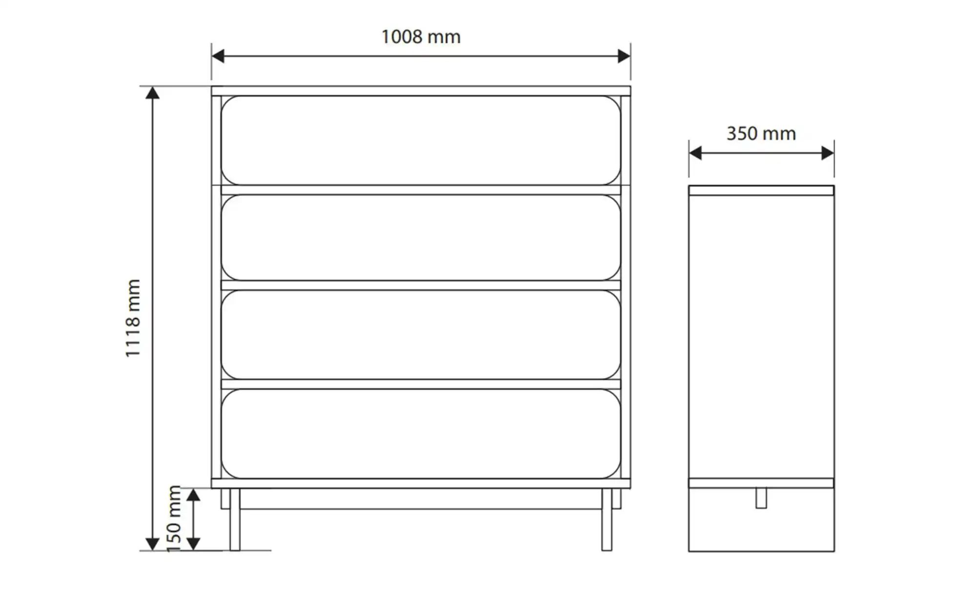 Selsey Kommode  Wuwu ¦ beige ¦ Maße (cm): B: 100,8 H: 111,8 T: 35.0 Kommode günstig online kaufen