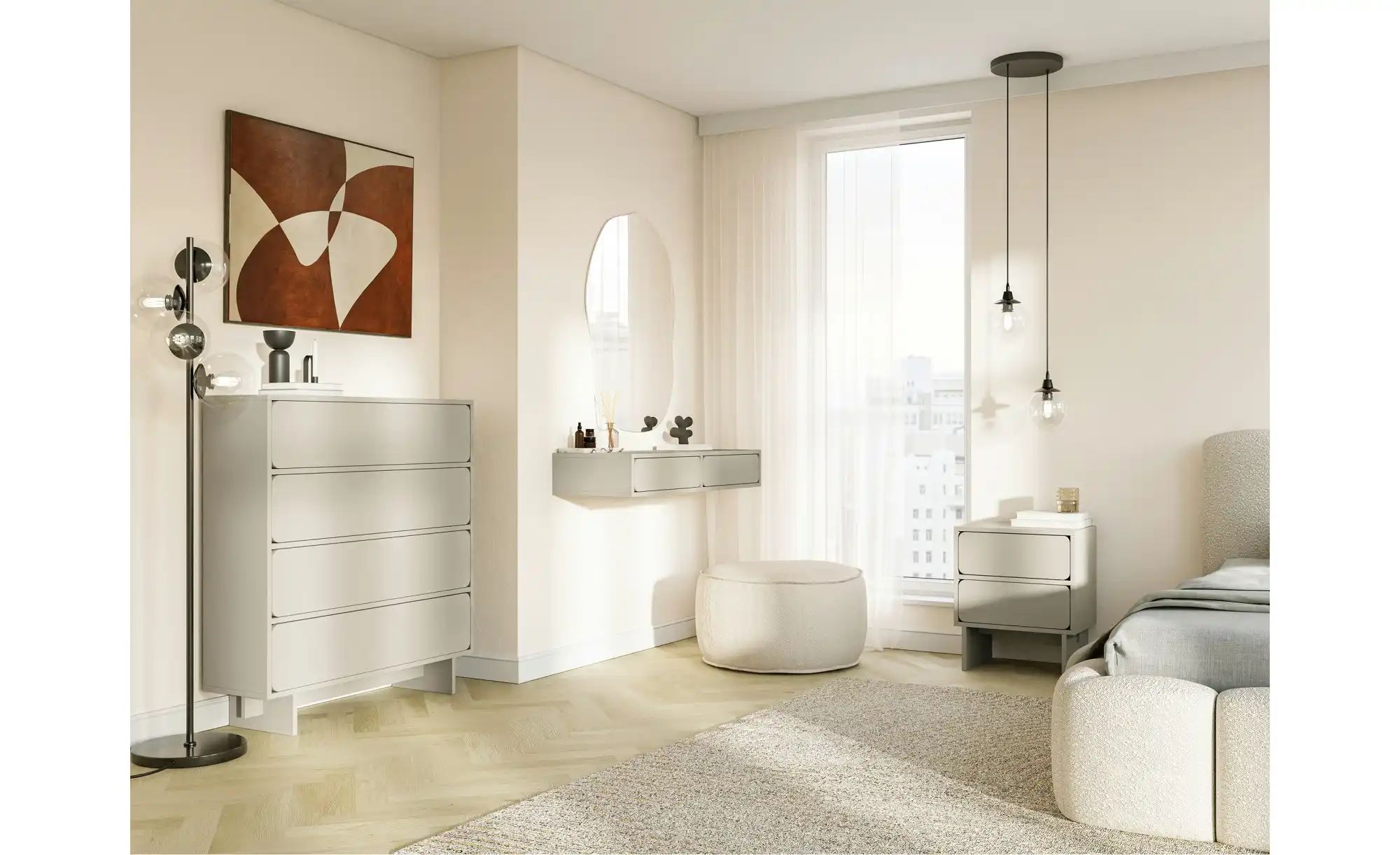 Thumbnail - Selsey Kommode  Wuwu ¦ beige ¦ Maße (cm): B: 100,8 H: 111,8 T: 35.0 Kommoden & Sideboards > Kommoden - Höffner