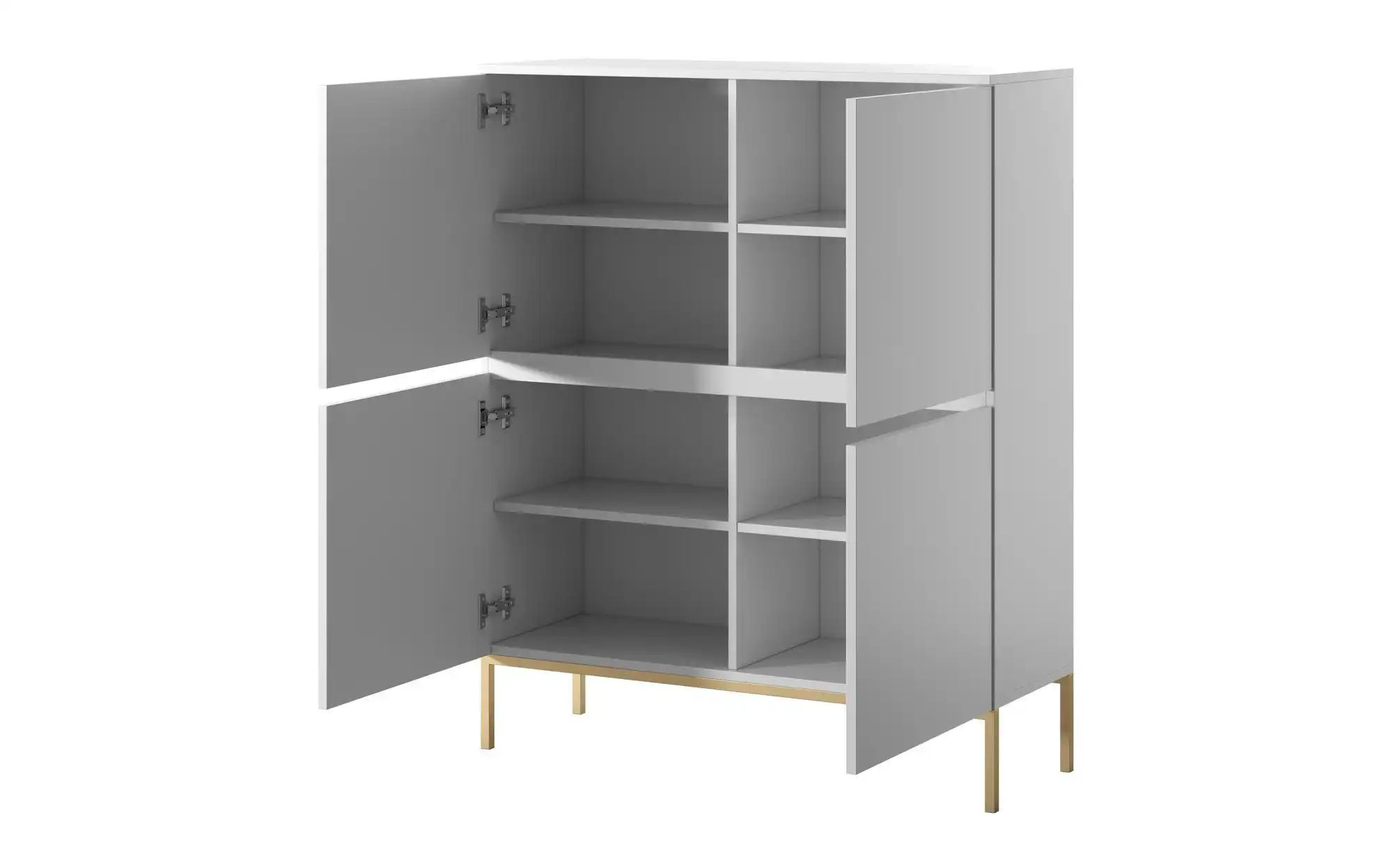 Highboard  Bemmi ¦ weiß ¦ Maße (cm): B: 100 H: 122 Kommoden & Sideboards > günstig online kaufen
