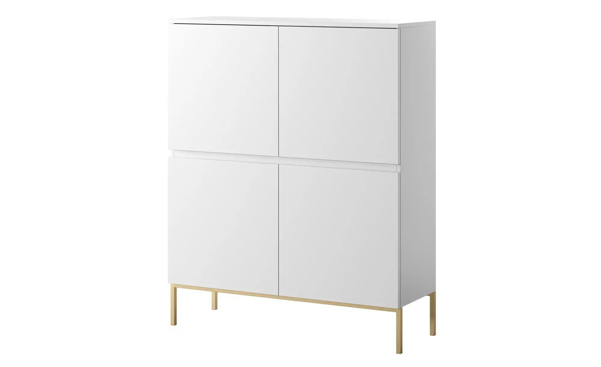 Highboard  Bemmi ¦ weiß ¦ Maße (cm): B: 100 H: 122 Kommoden & Sideboards > günstig online kaufen