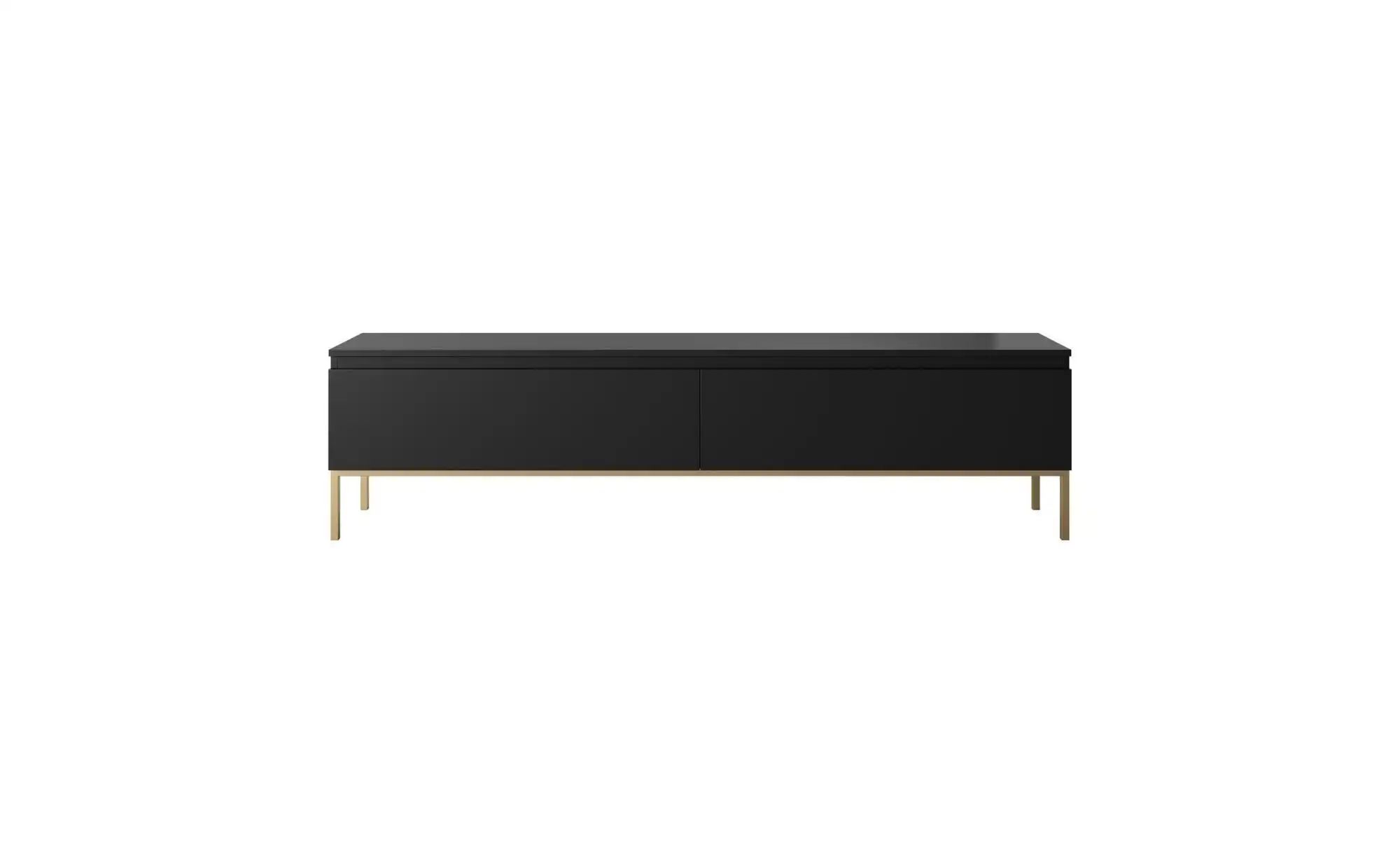 Lowboard   ¦ schwarz ¦ Maße (cm): B: 175 H: 46 Kommoden & Sideboards > Lowb günstig online kaufen
