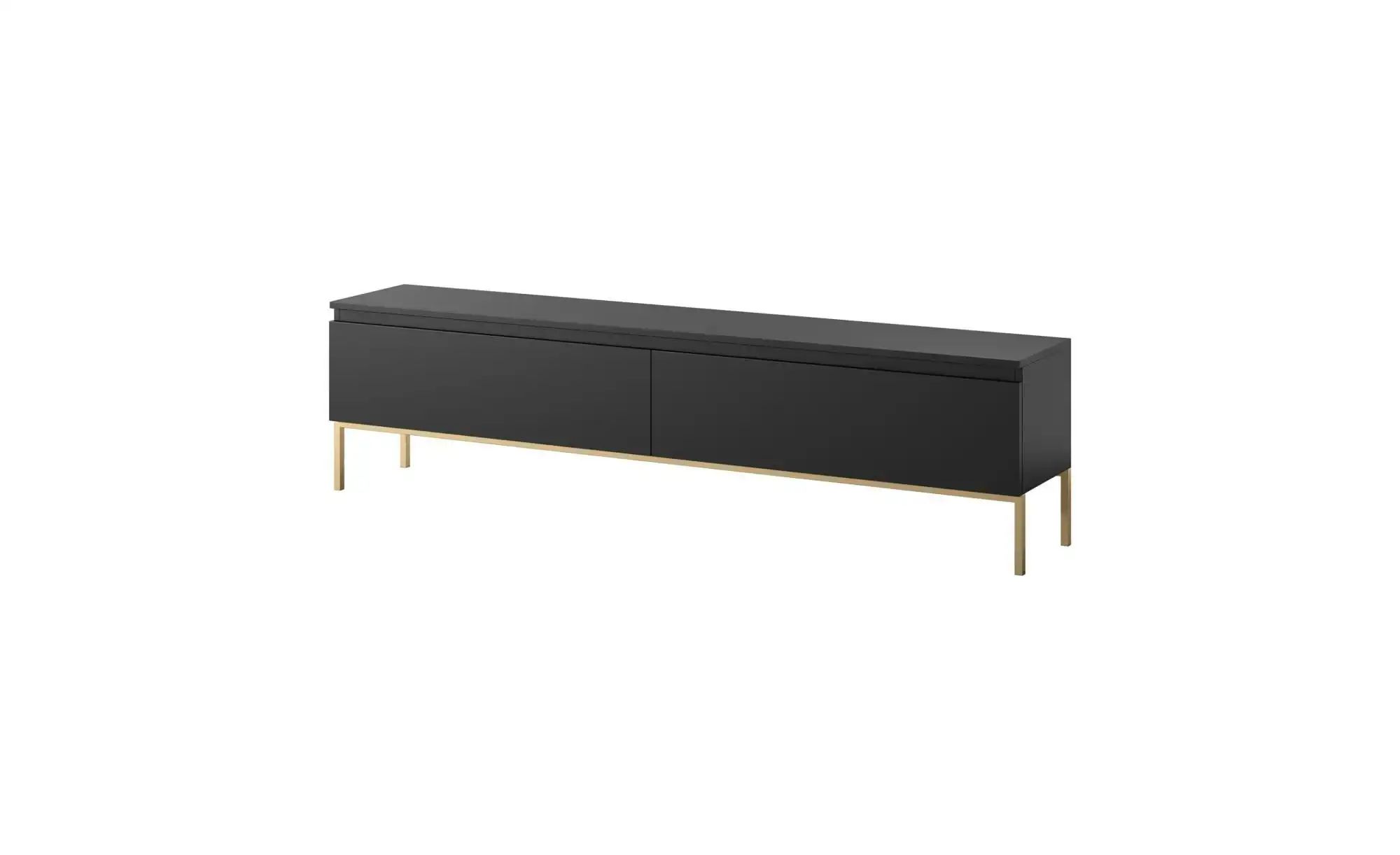 Lowboard ¦ schwarz ¦ Maße (cm): B: 175 H: 46 Kommoden & Sideboards > Lowb günstig online kaufen