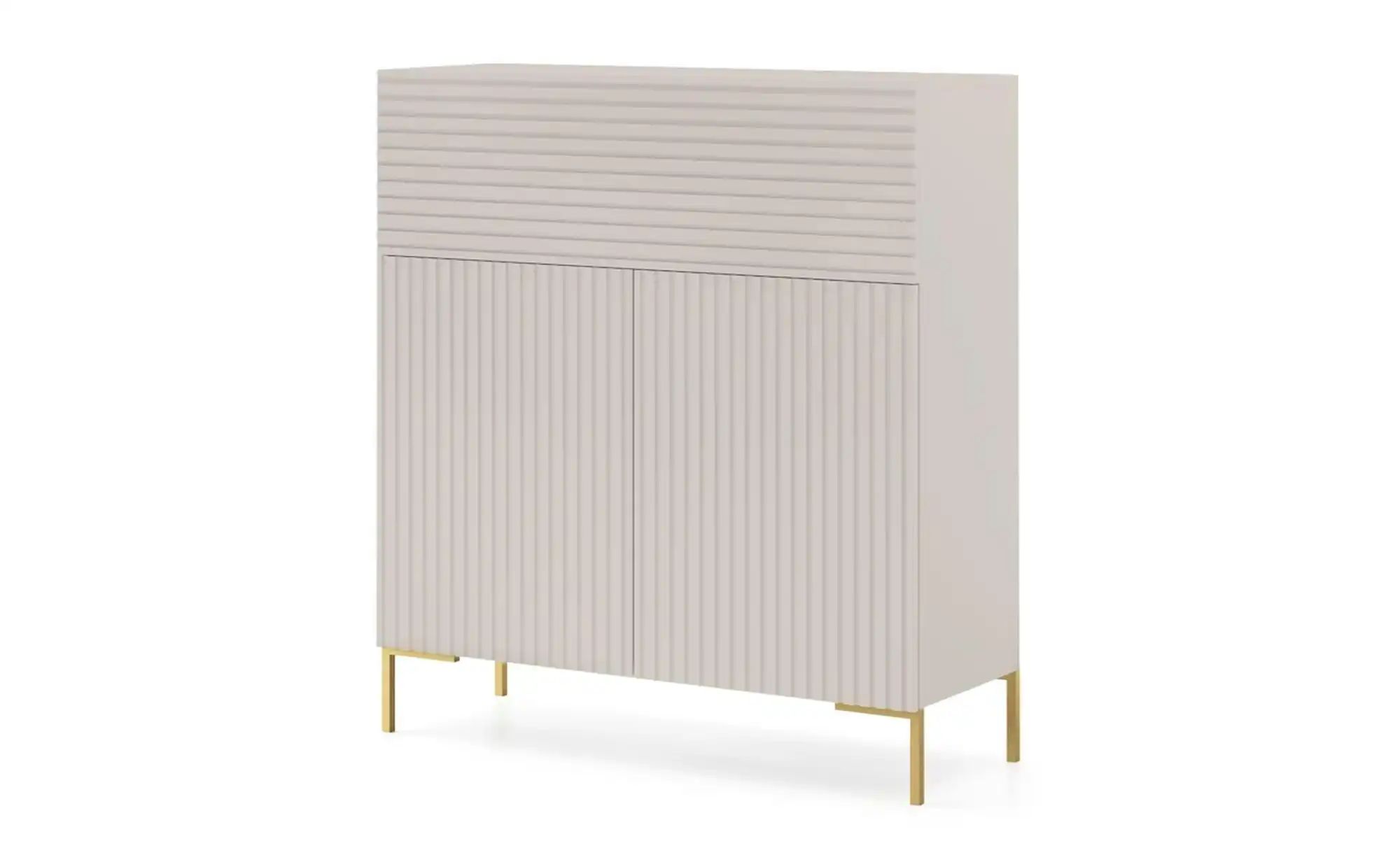 Highboard  Lammelo ¦ beige ¦ Maße (cm): B: 92 H: 104 T: 38.0 Kommoden & Sid günstig online kaufen