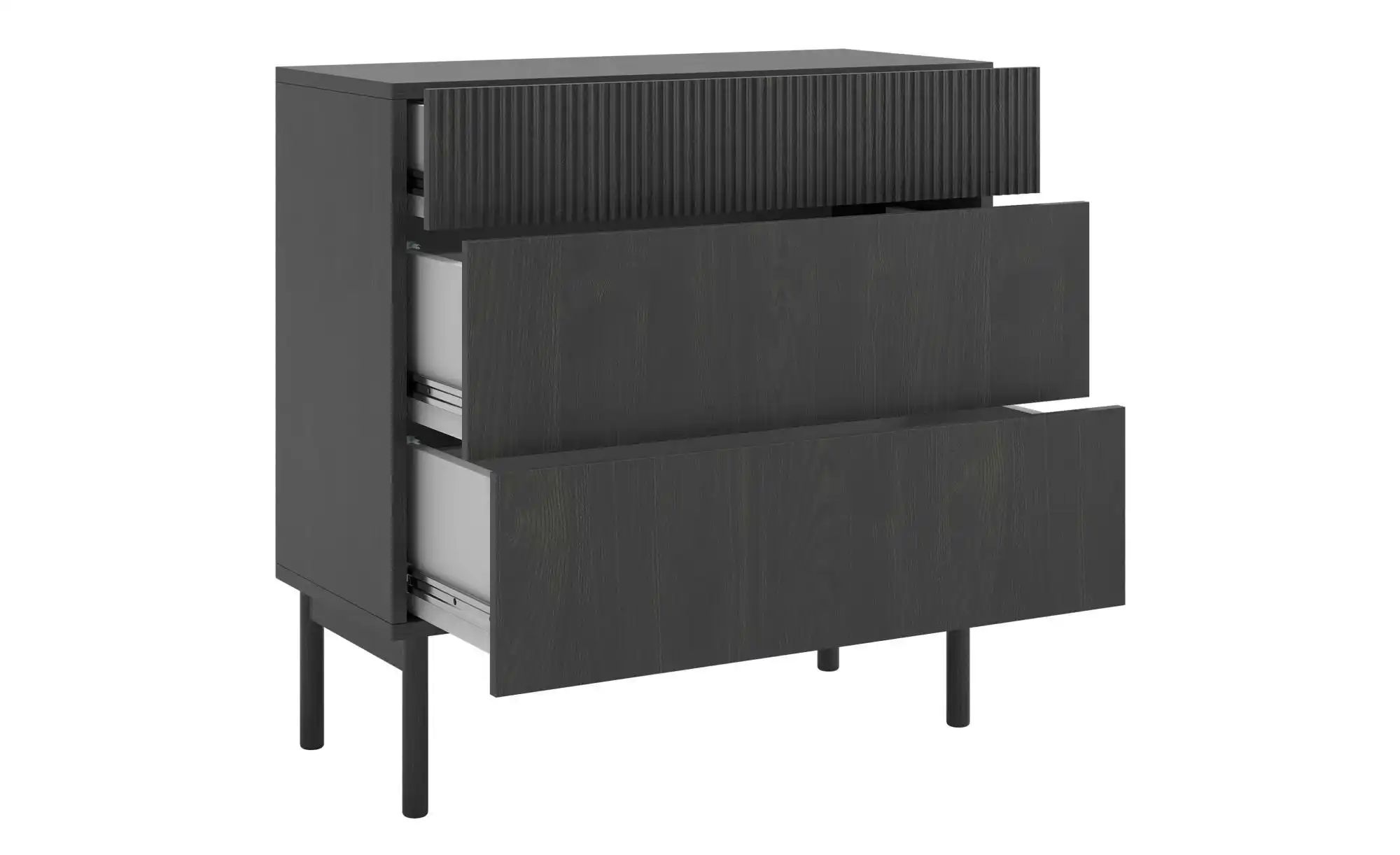 Thumbnail - Kommode  Noelie ¦ schwarz ¦ Maße (cm): B: 90 H: 90,6 T: 38.0 Kommoden & Sideboards > Kommoden - Höffner