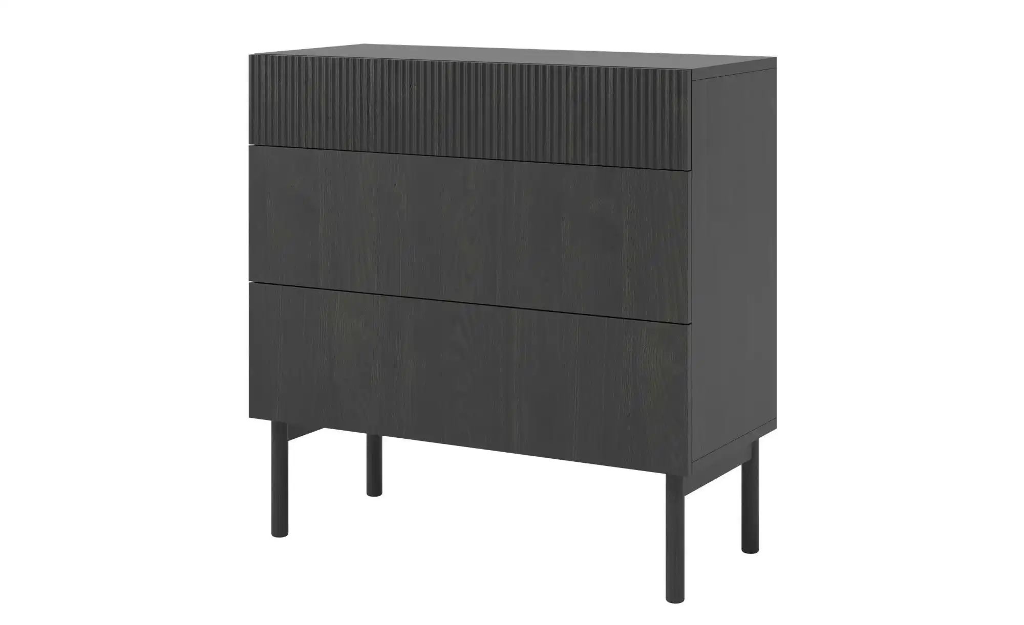 Kommode   ¦ schwarz ¦ Maße (cm): B: 90 H: 90,6 Kommoden & Sideboards > Komm günstig online kaufen