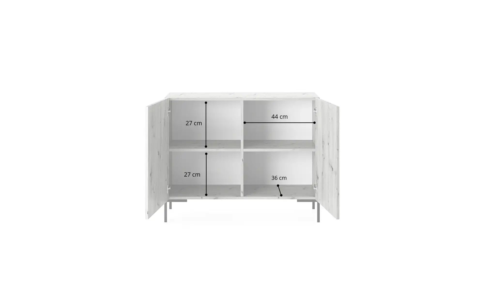 Sideboard   ¦ holzfarben ¦ Maße (cm): B: 92 H: 75 Kommoden & Sideboards > S günstig online kaufen