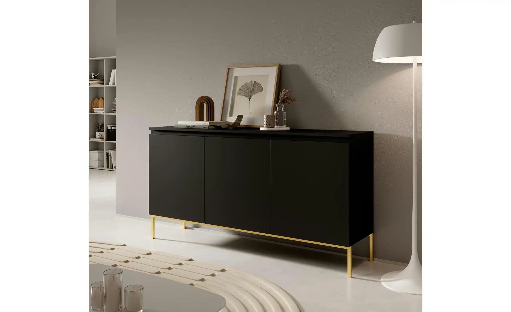 Selsey Sideboard  Bemmi ¦ schwarz ¦ Maße (cm): B: 150 H: 77 Kommoden & Side günstig online kaufen