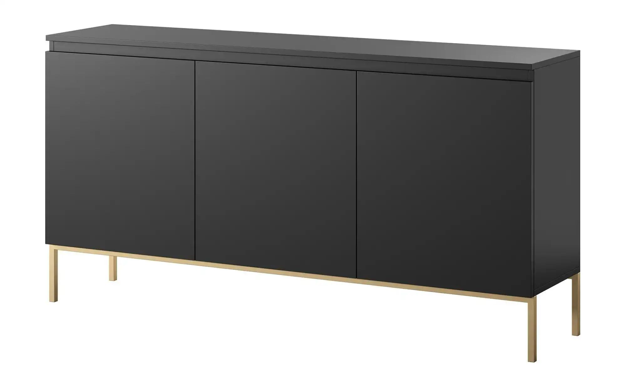 Sideboard  Bemmi ¦ schwarz ¦ Maße (cm): B: 150 H: 77 Kommoden & Sideboards günstig online kaufen