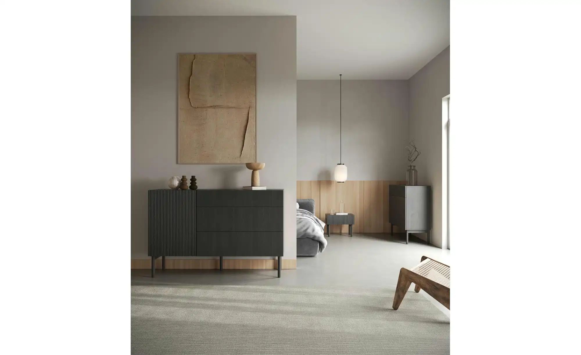 Selsey Sideboard  Noelie ¦ schwarz ¦ Maße (cm): B: 140 H: 90,6 T: 38.0 Komm günstig online kaufen