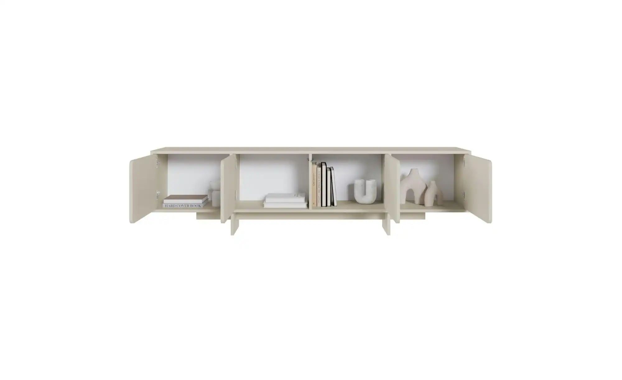 Lowboard   ¦ grau ¦ Maße (cm): B: 200 H: 55 Kommoden & Sideboards > Lowboar günstig online kaufen